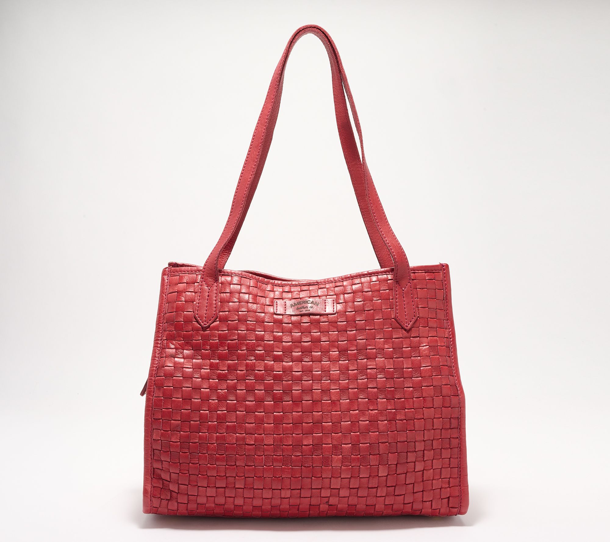 American Leather Co. Sandy Washed Triple Entry Satchel