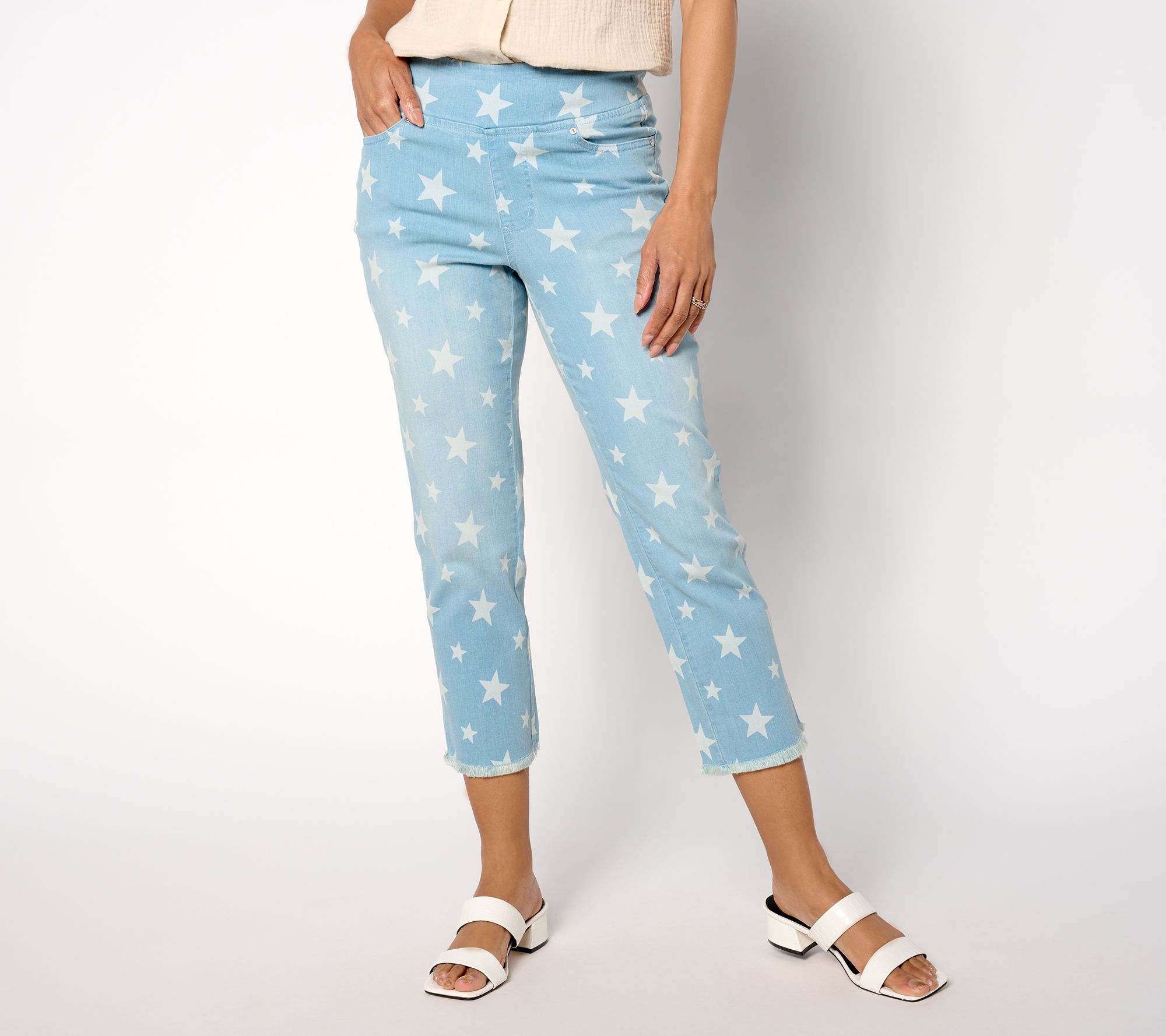 "As Is" Belle by Kim Gravel Reg TripleLuxe Denim Star Spangled Jean