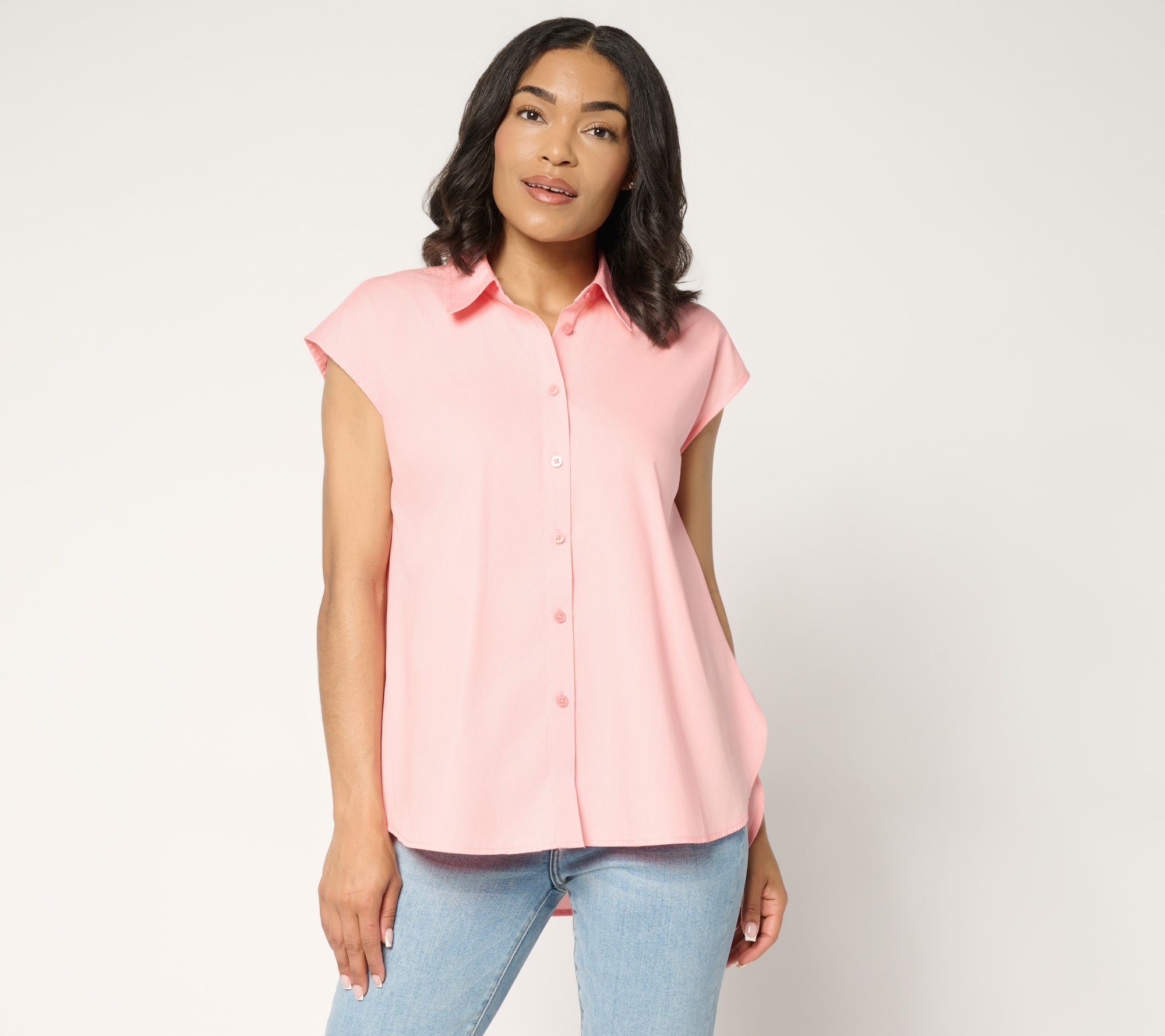  Carla Rockmore Collection 100% Cotton Sleeveless Swing Blouse