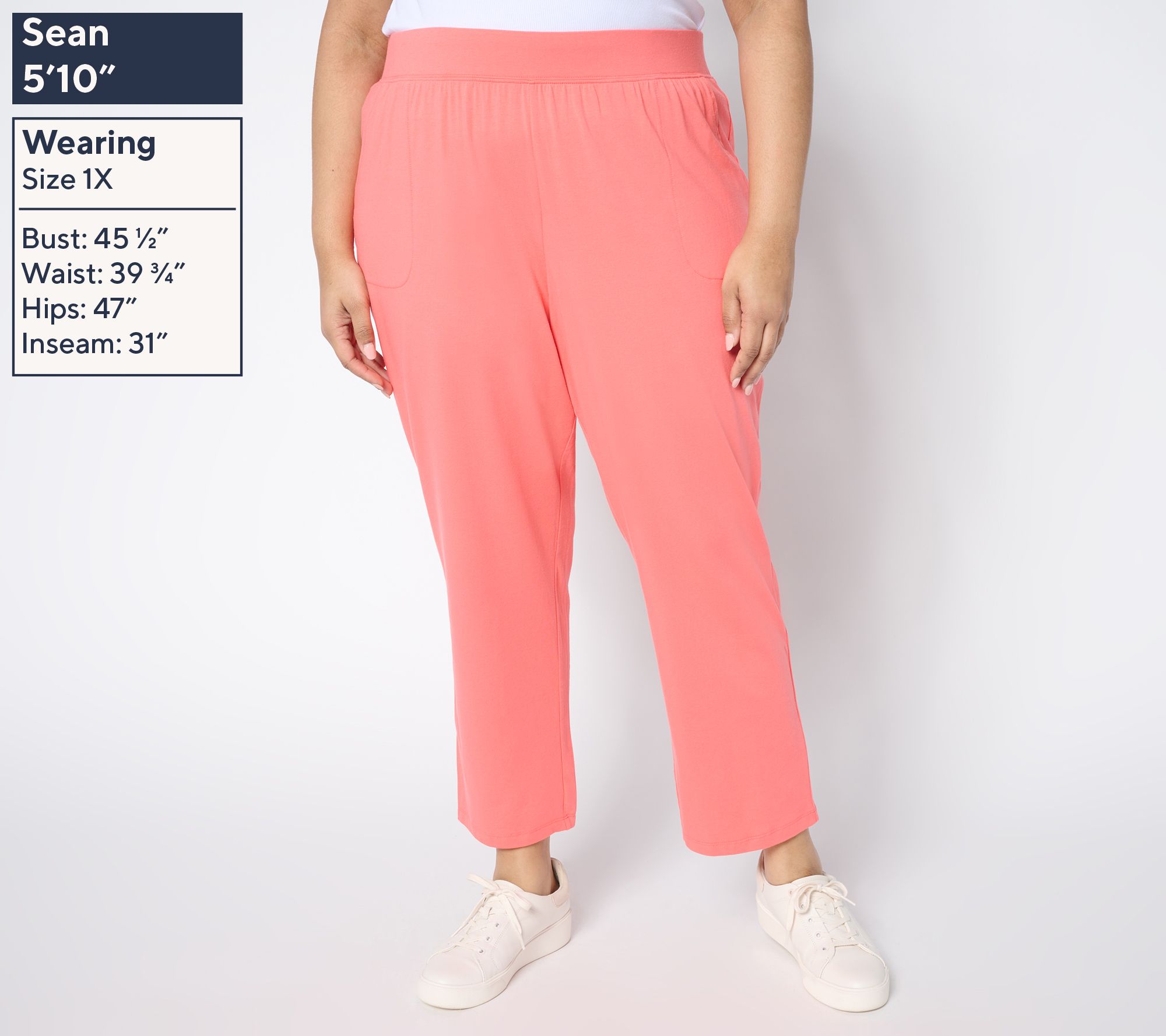 Denim & Co. Beach Jersey Straight Leg Pant, 1 of 5