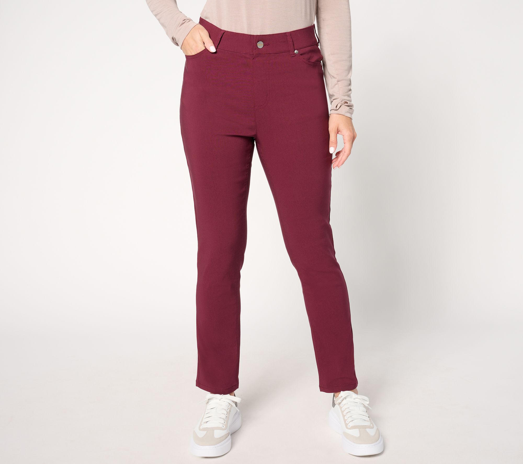 "As Is" Denim & Co. Signature Regular Smart Stretch Pants