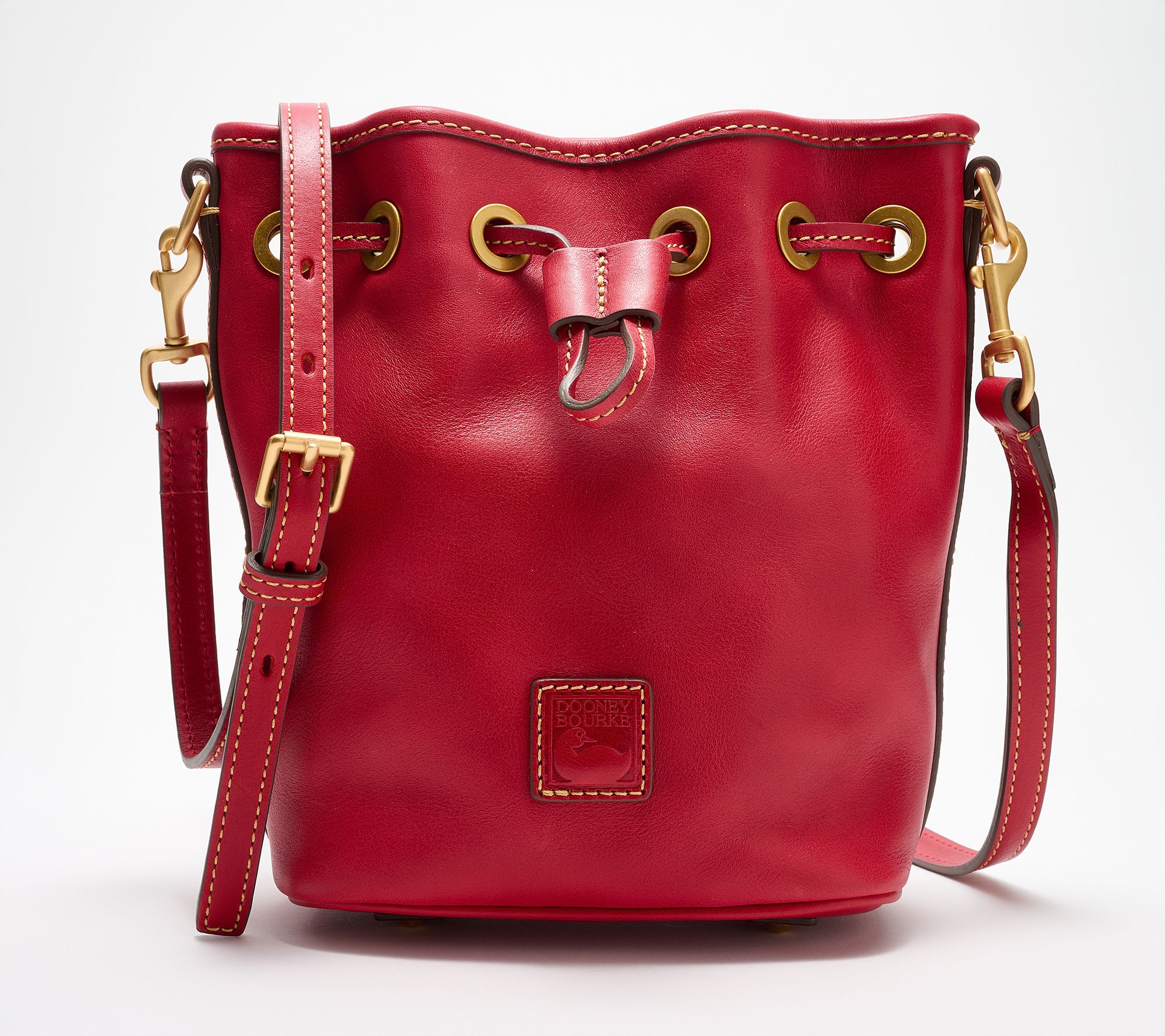 Dooney & Bourke Florentine Leather Small Drawstring Crossbody