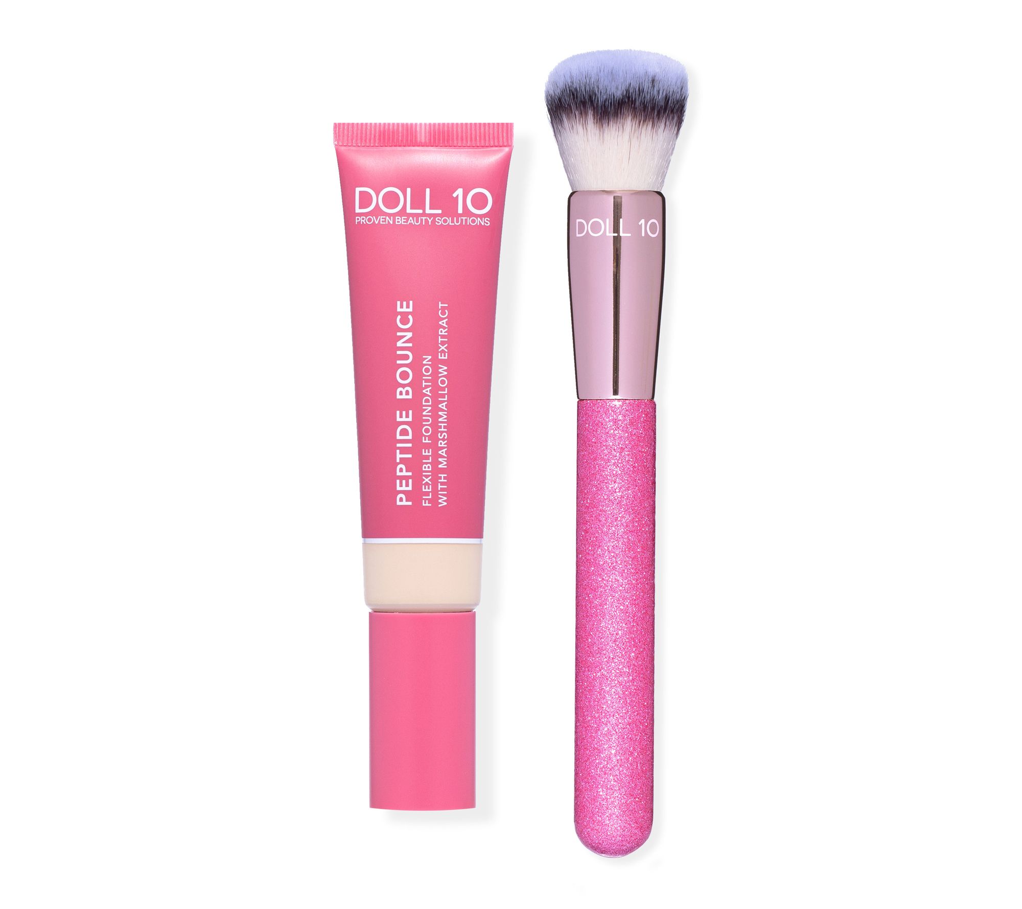  Doll 10 Peptide Flex Foundation with Brush