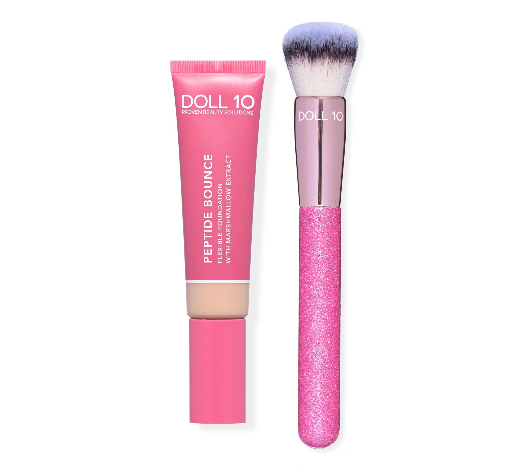 Doll 10 Peptide Flex Foundation with Brush