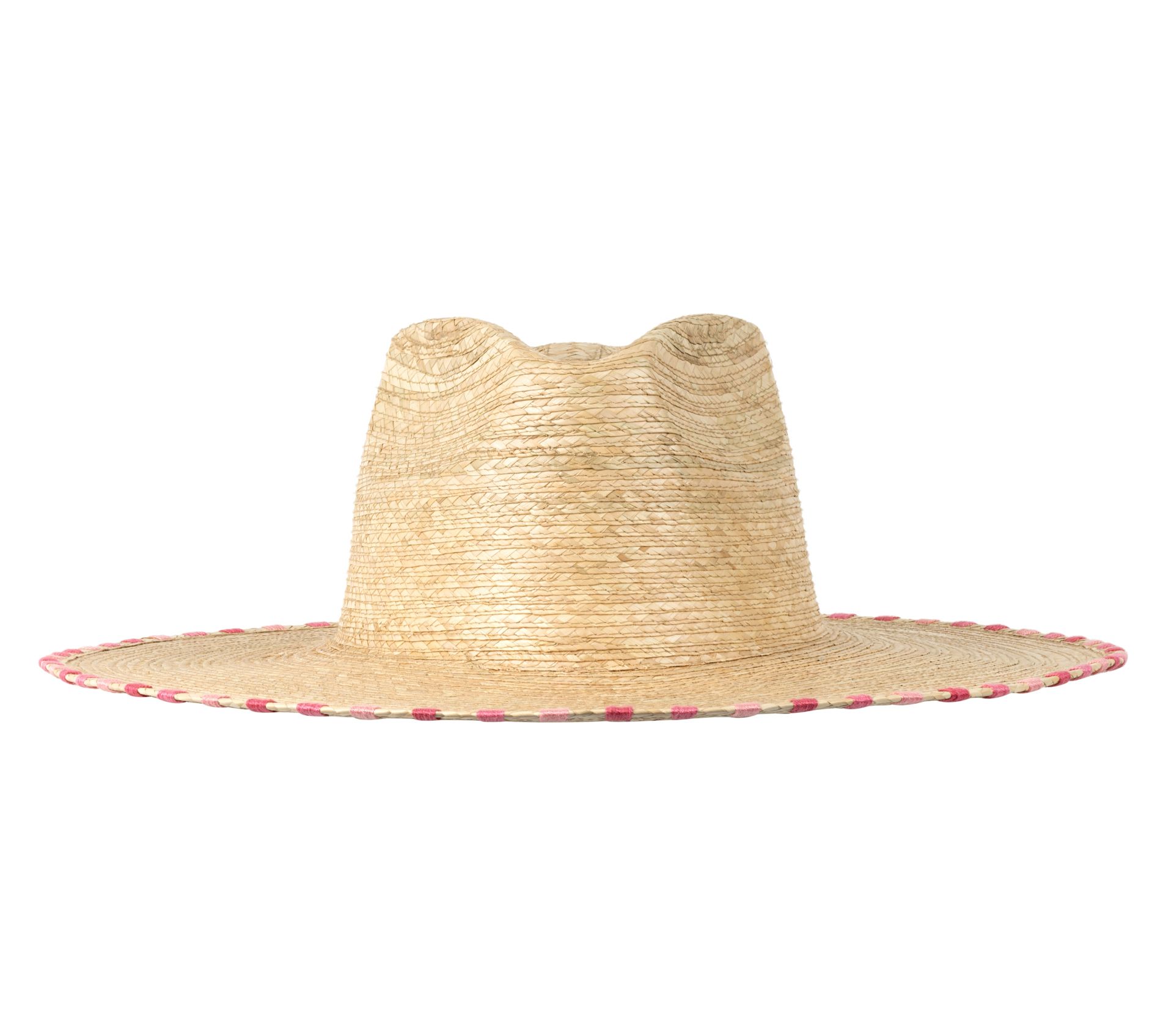 Sunshine Tienda Adelina Palm Hat with StitchedBrim Detail