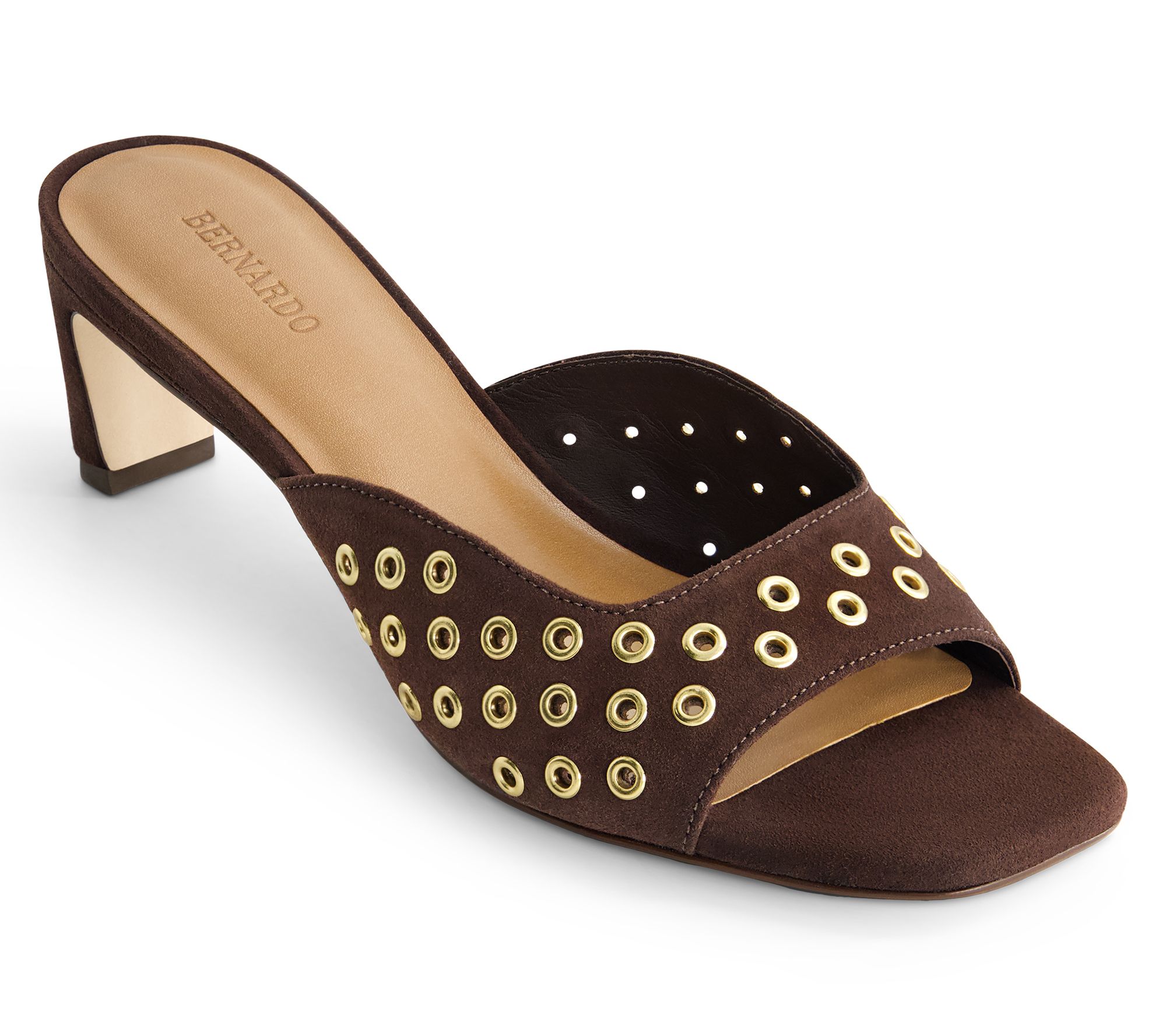 Bernardo Heeled Mule Sandal - Cenza Grommet