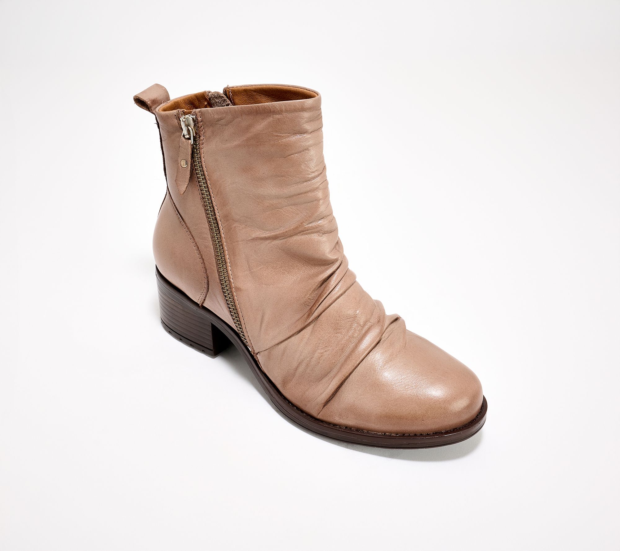 Miz Mooz Leather Heeled Ankle Boots - Juliena