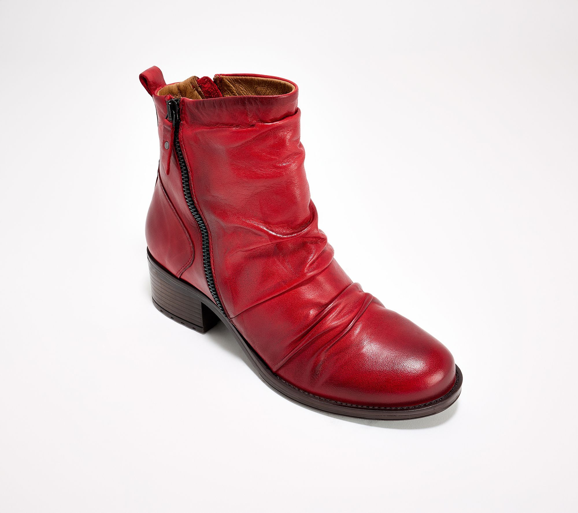 Miz Mooz Leather Heeled Ankle Boots - Juliena