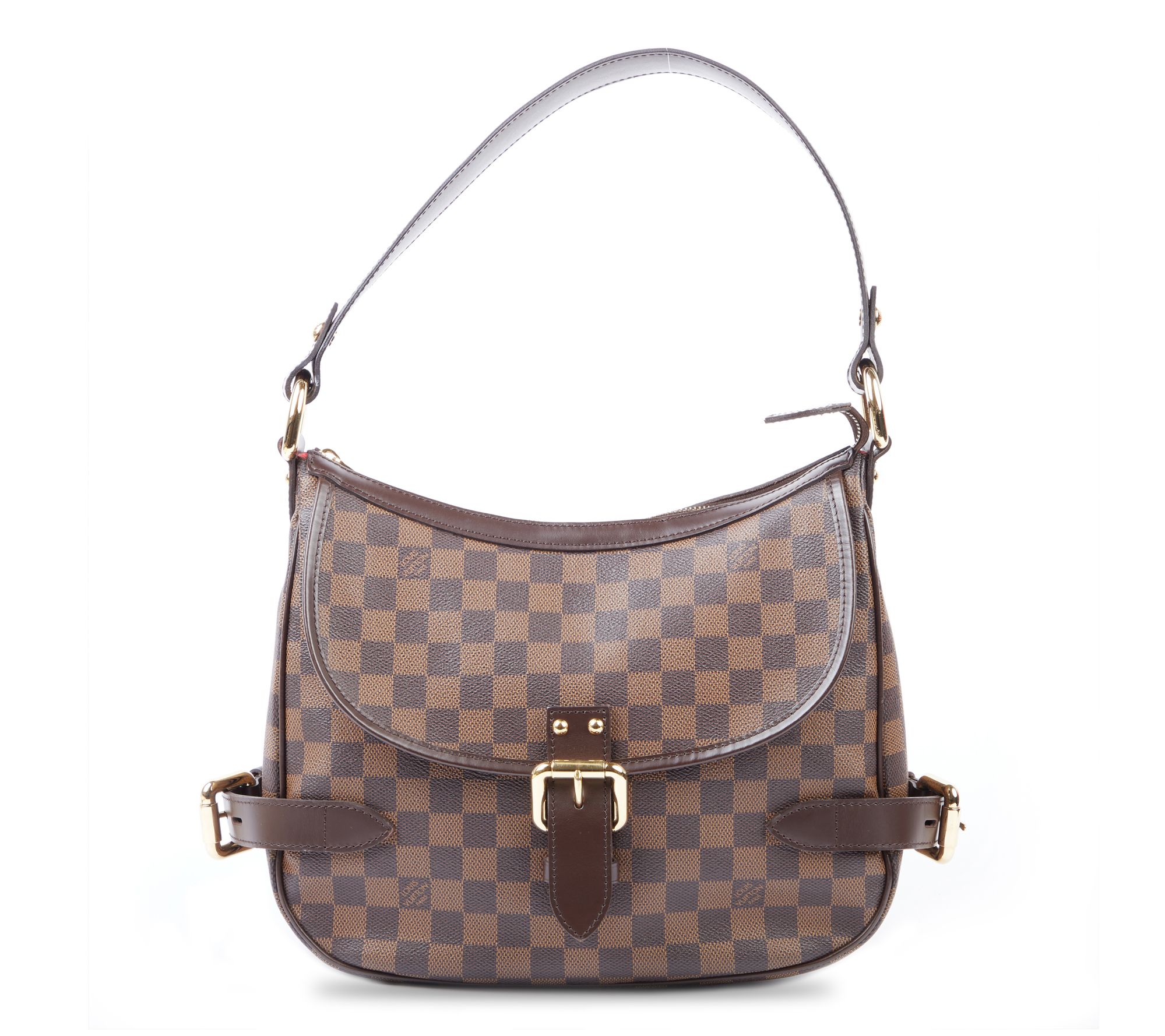 Pre-Owned Louis Vuitton Highbury Damier EbeneBrown