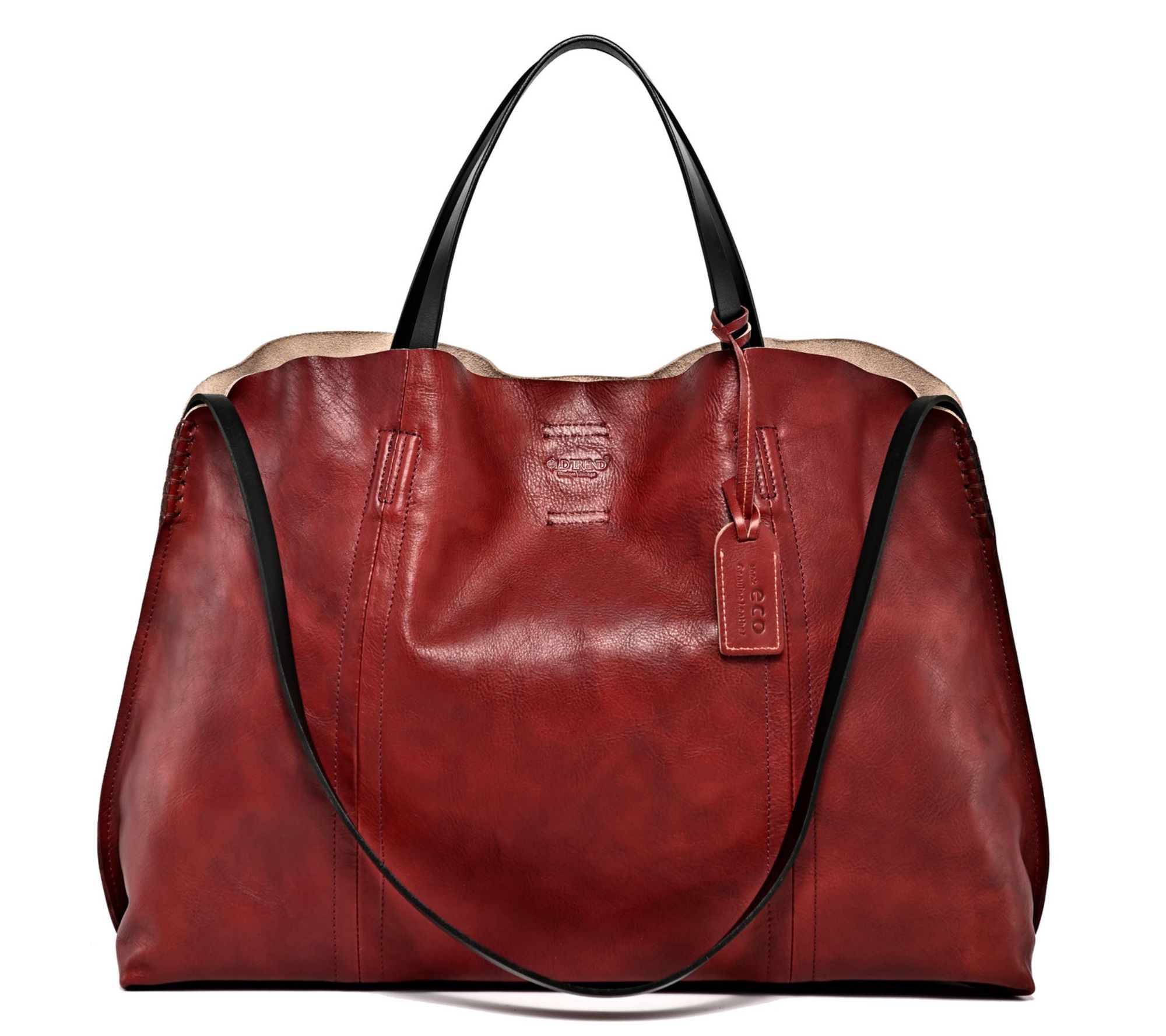 Old Trend Forest Island Leather Tote w/ Detachable Insert