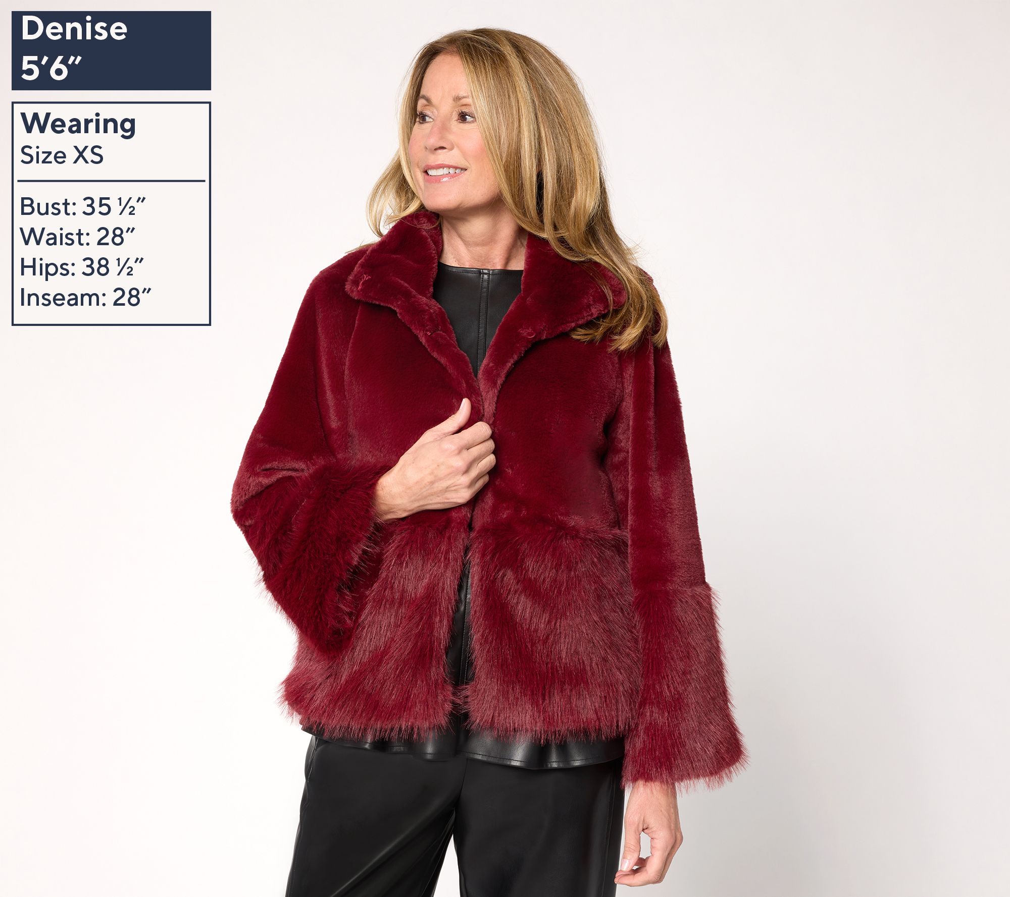 Carla Rockmore Collection Faux Fur Jacket - QVC.com