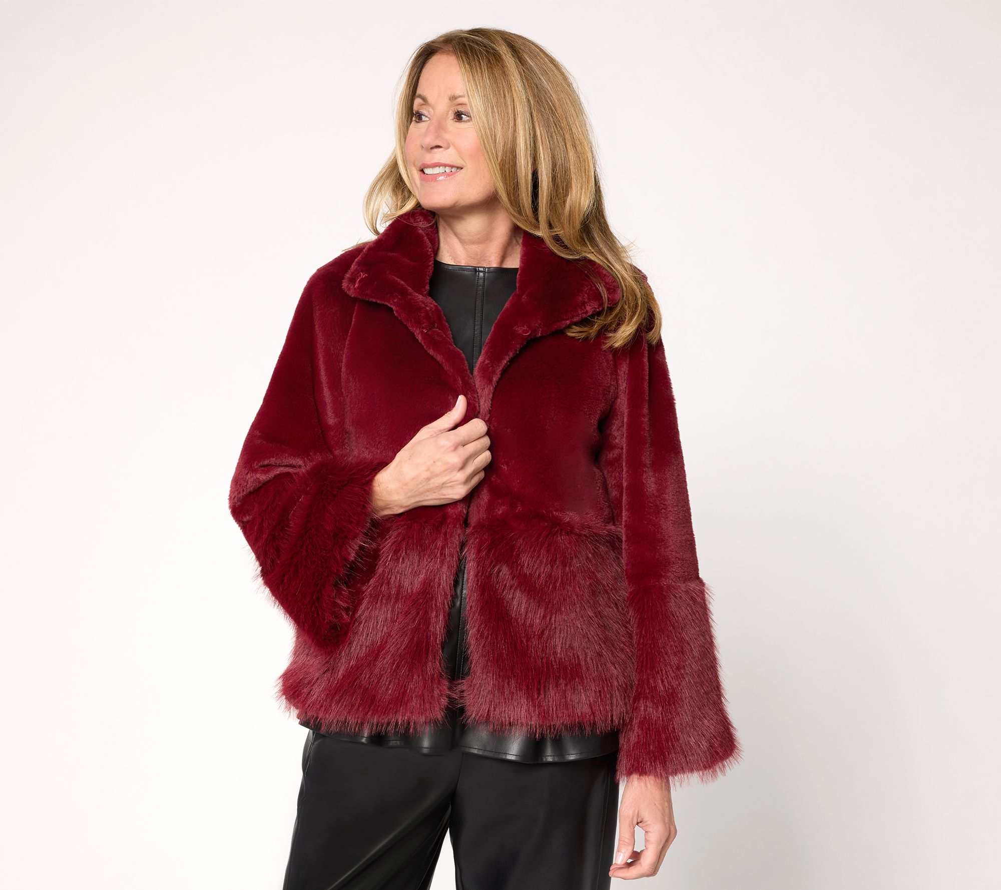 Carla Rockmore Collection Faux Fur Jacket
