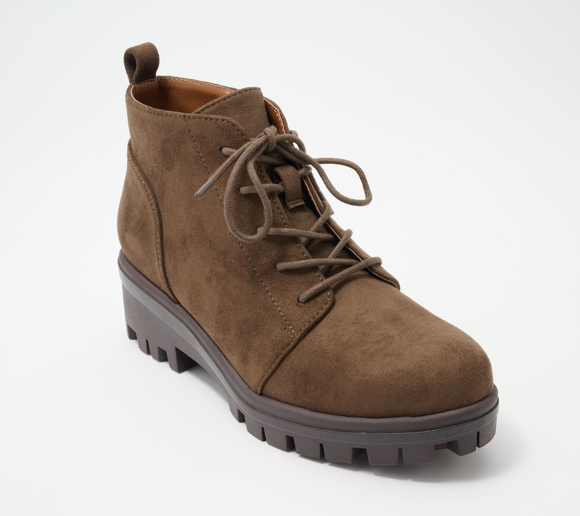 White Mountain Lace-Up Ankle Boots - Tariq