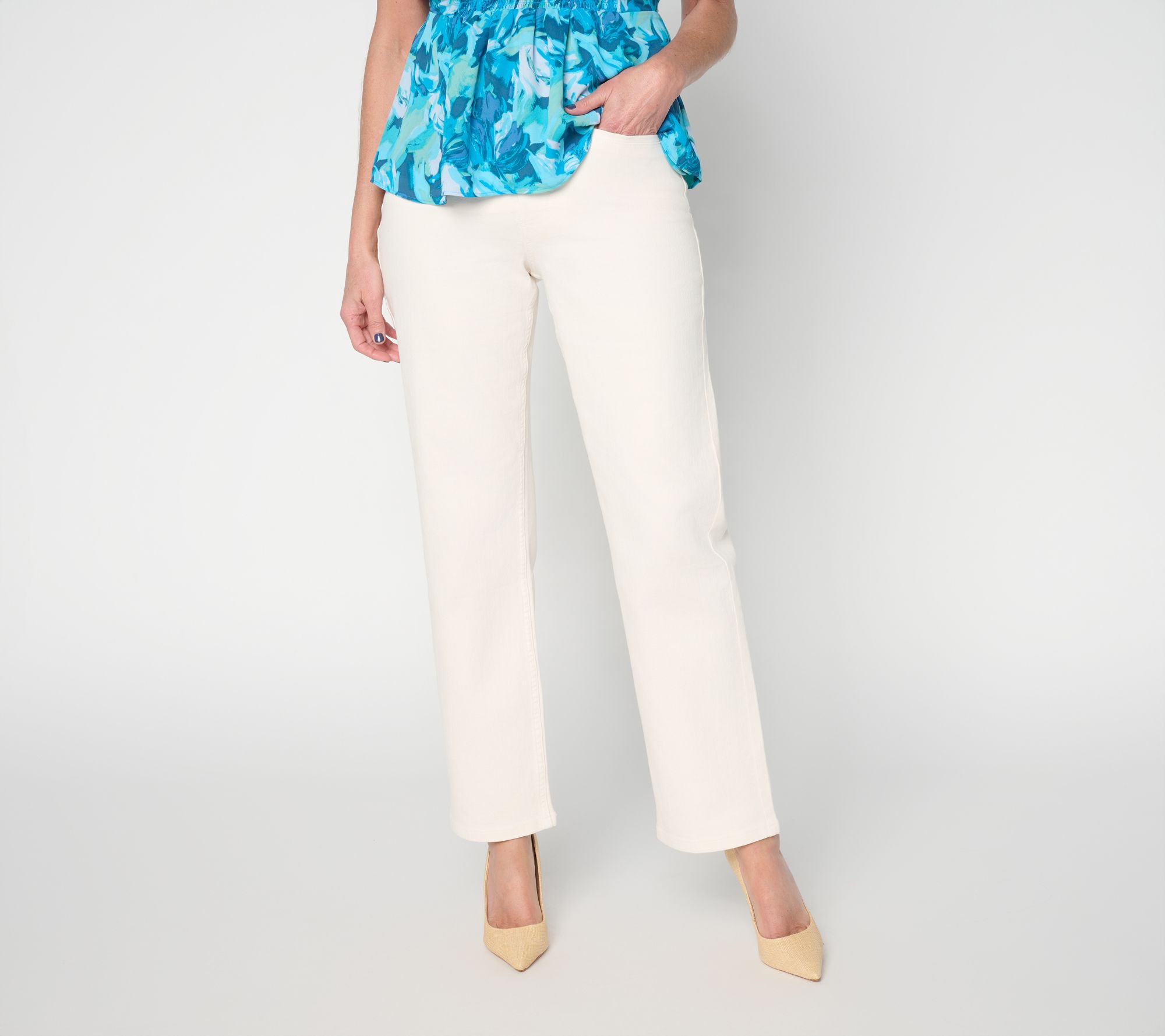 BEAUTIFUL by Lawrence Zarian Regular Deluxe Denim Straight Leg Jean