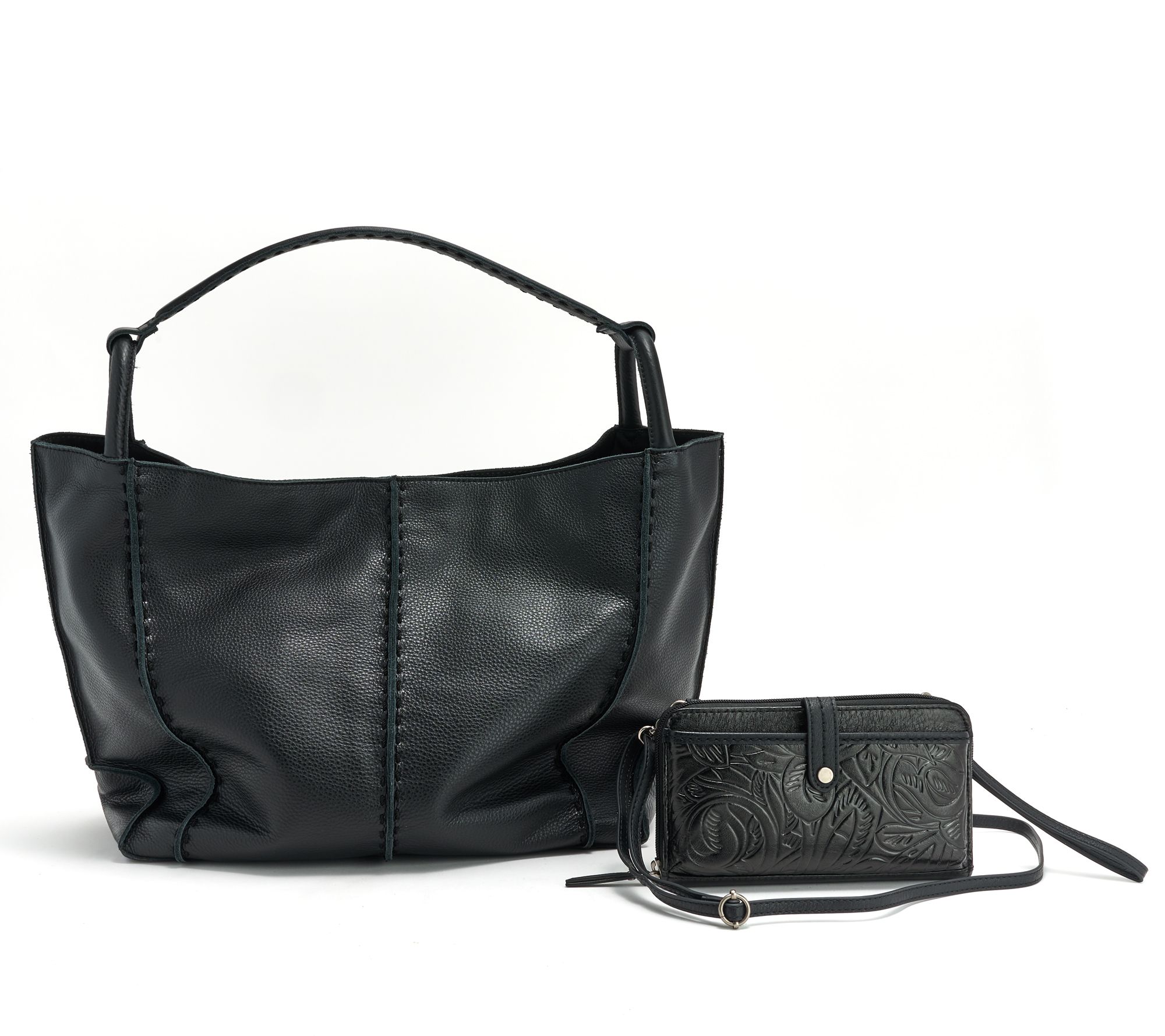 The Sak Los Feliz Large Leather Tote & Iris Phone Crossbody Set
