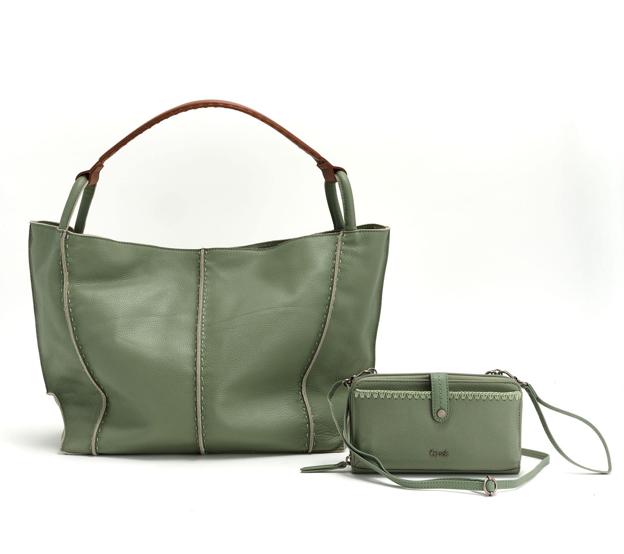 The Sak Los Feliz Large Leather Tote & Iris Phone Crossbody Set