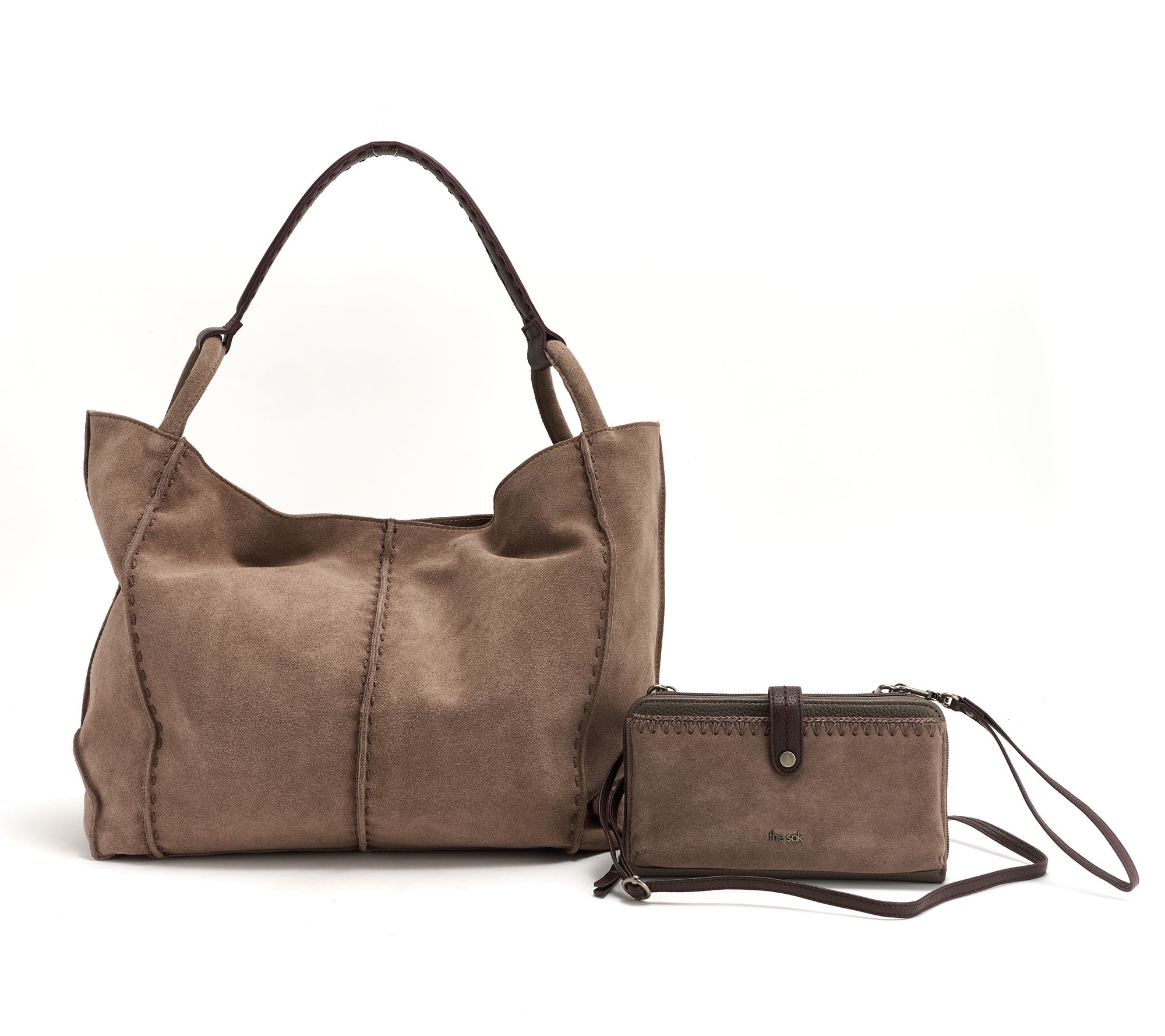 The Sak Los Feliz Large Leather Tote & Iris Phone Crossbody Set