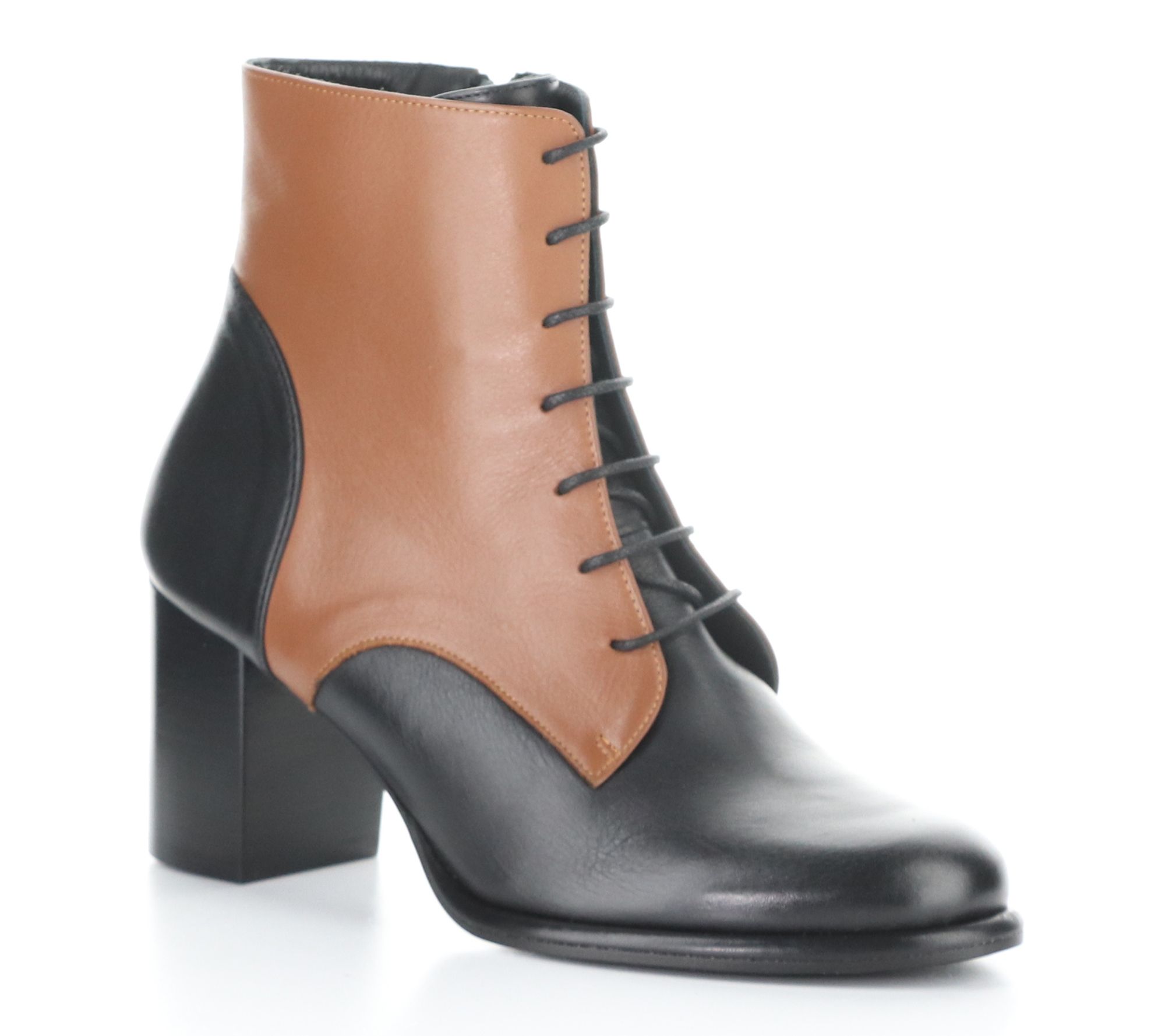 Fly London Rida Side Zip Two Tone Leather Boot