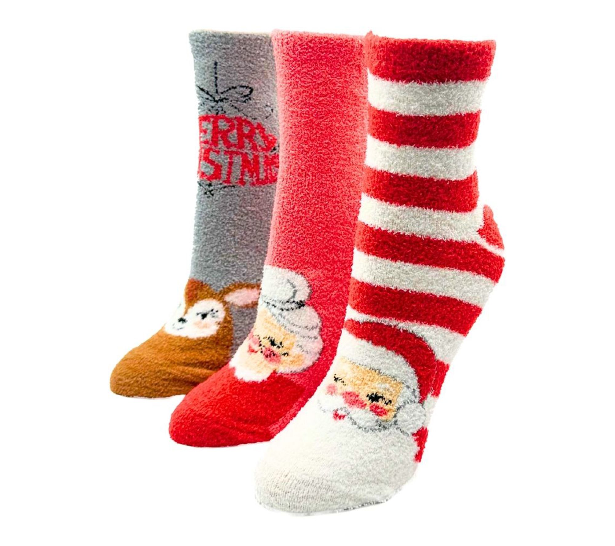 Hallmark Set of 3 Cozy Crew Socks in Greeting Card Gift Box