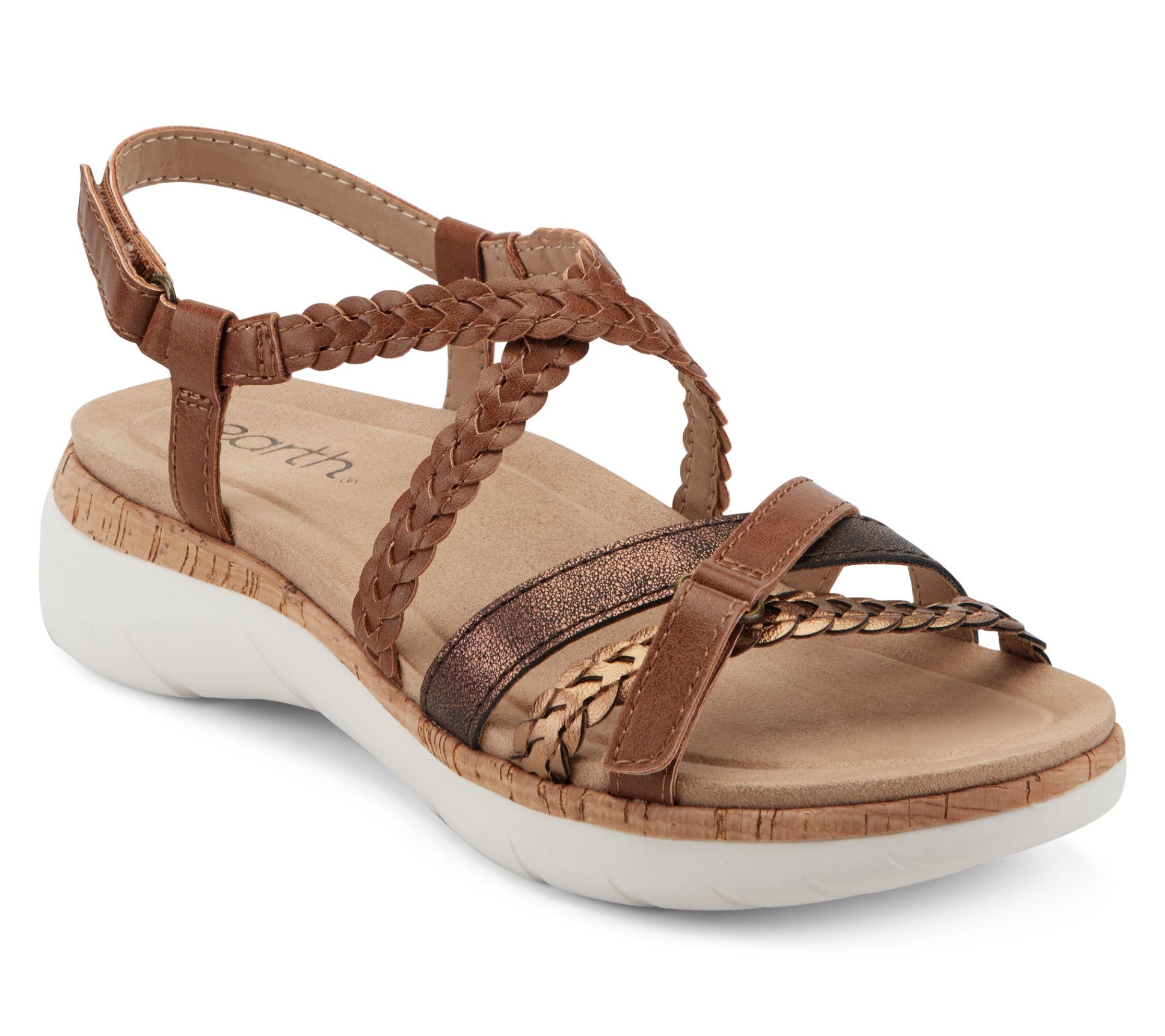 Earth Braided Adjustable Strappy Sandals -Riser