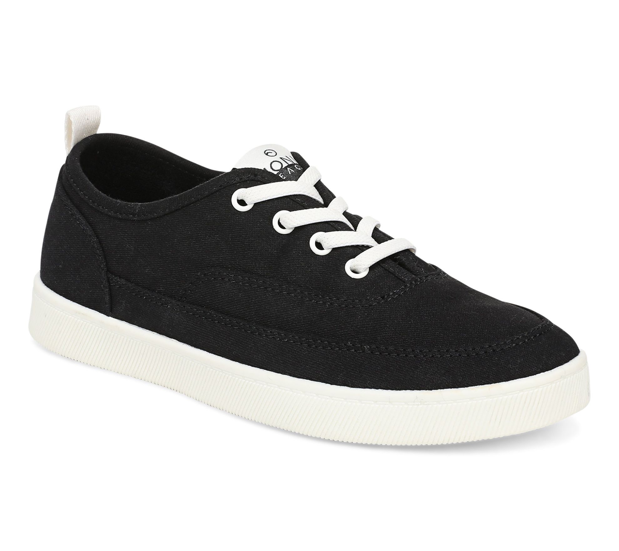 Vionic Beach Canvas Lace Up Sneakers - Cyan