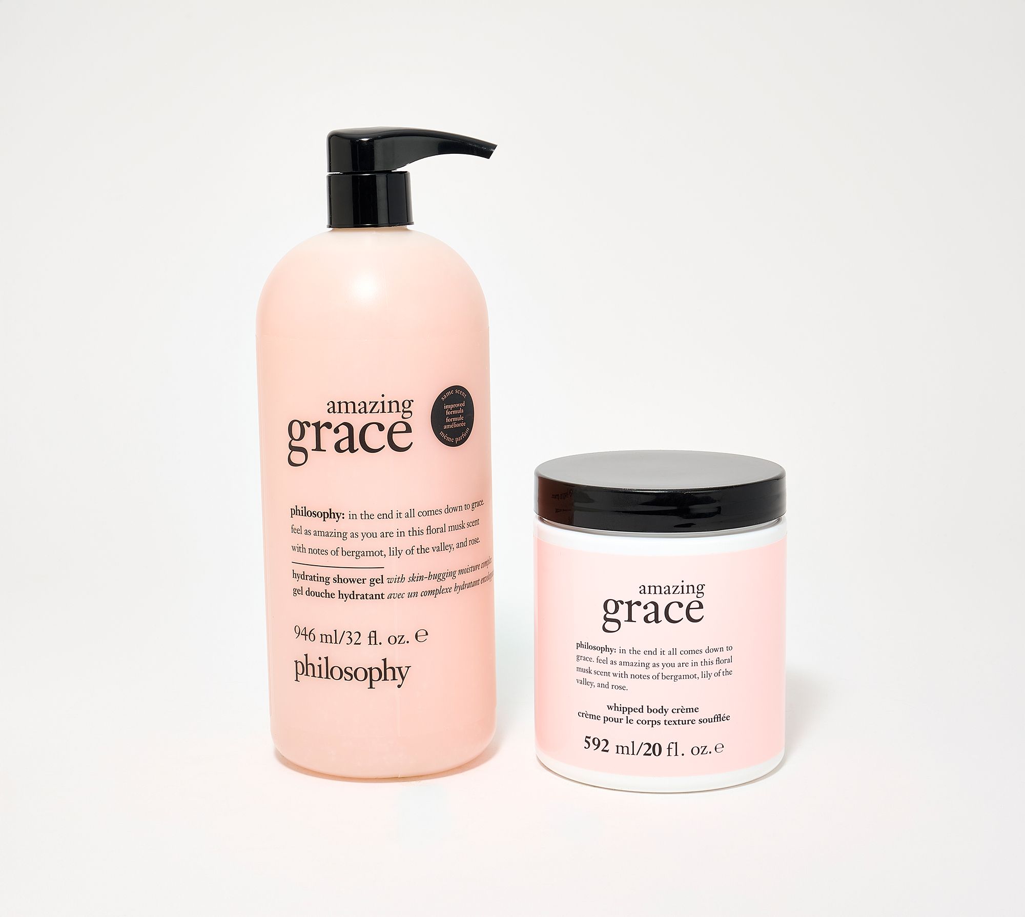  philosophy love & grace 32oz supersize shower gel and 20oz body creme