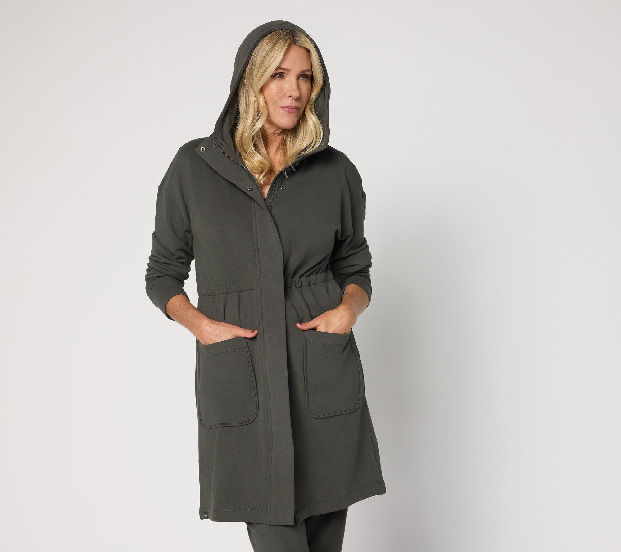 "As Is" Barefoot Dreams Brushed Luxe Lounge Hooded Parka