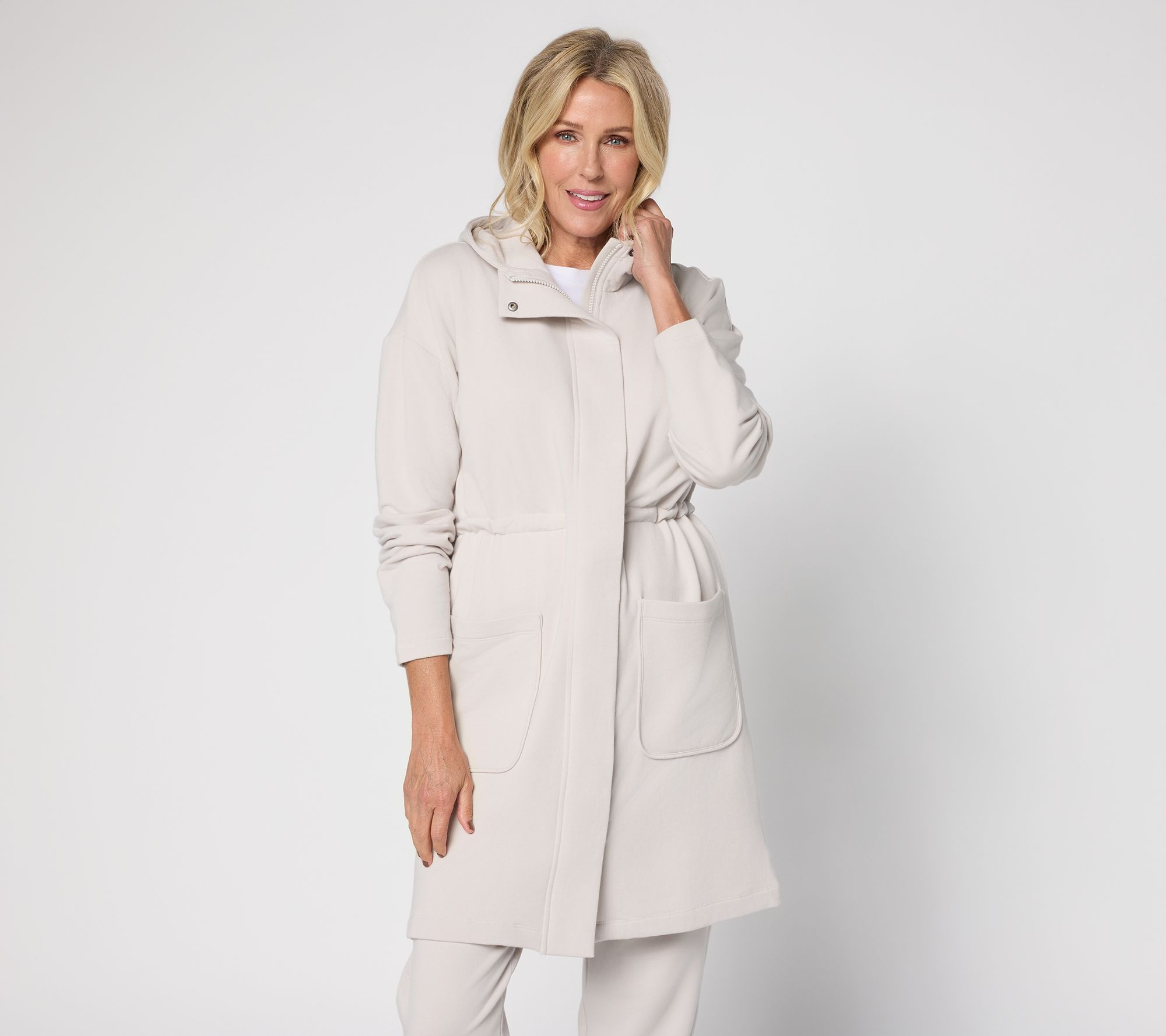 "As Is" Barefoot Dreams Brushed Luxe Lounge Hooded Parka