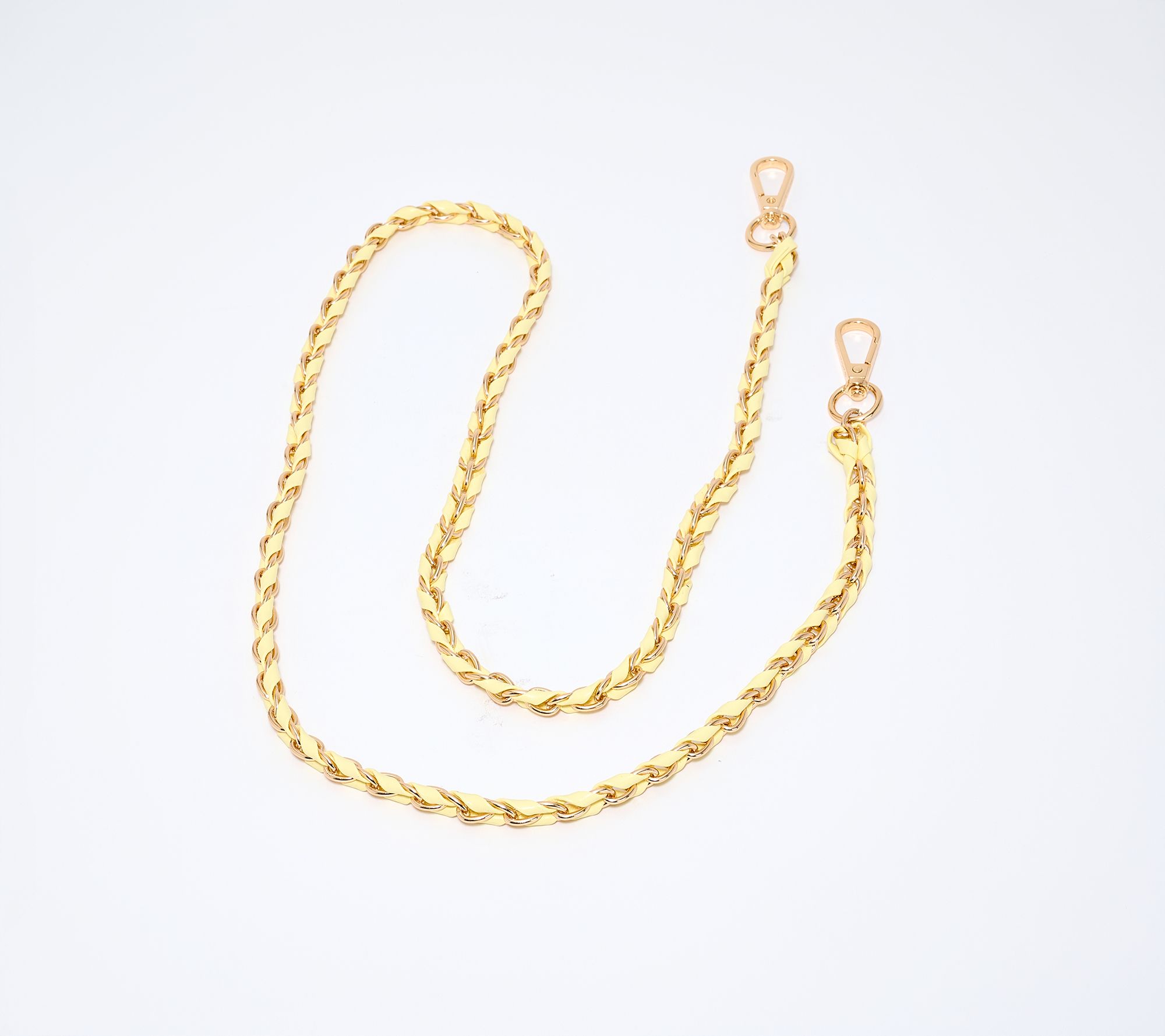 Pom Pom London Leather Chain Weave Strap