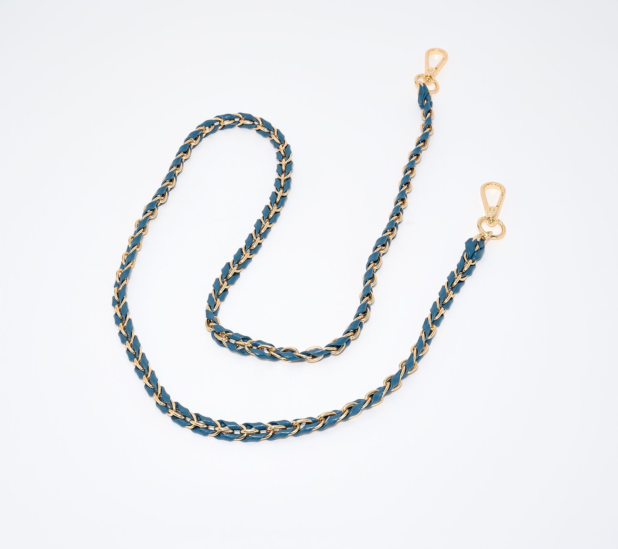 Pom Pom London Leather Chain Weave Strap