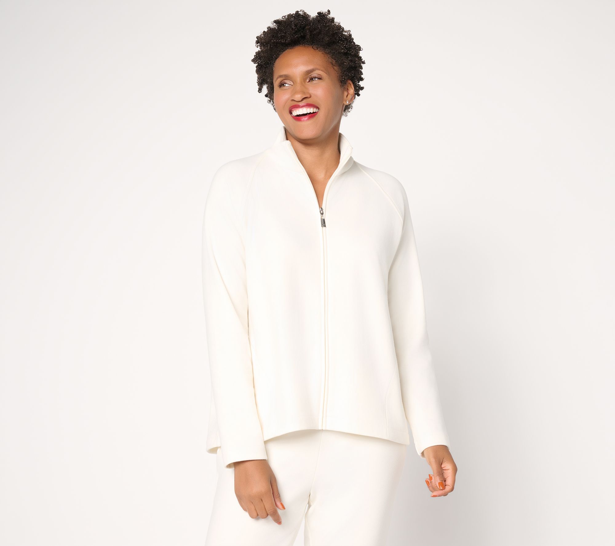 "As Is" Attitudes by Renee Casa Cozy Zip Front Jacket