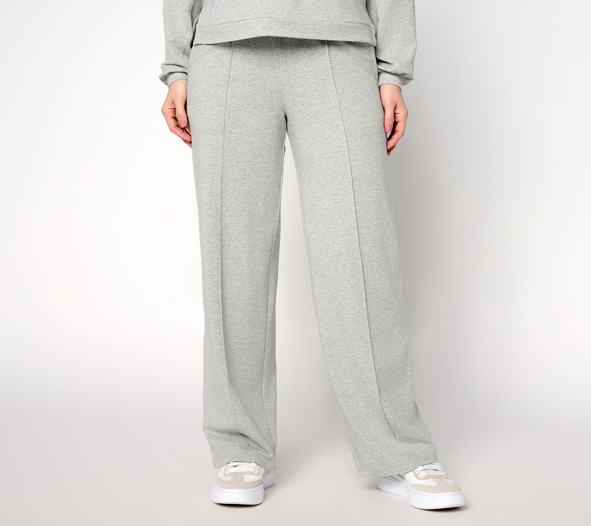"As Is" AnyBody Regular Cozy Knit French Terry Straight Leg Pants