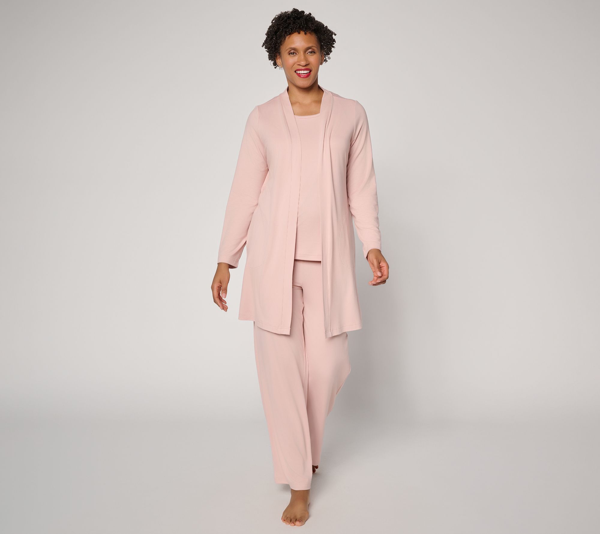 "As Is" Berkshire Homewear Silky Smooth SoftFlow 3pc Lounge Set