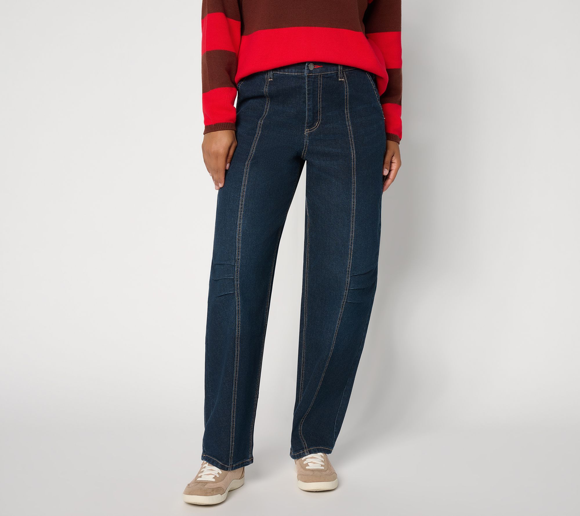 Peace Love World Regular Full Length Barrel Jeans