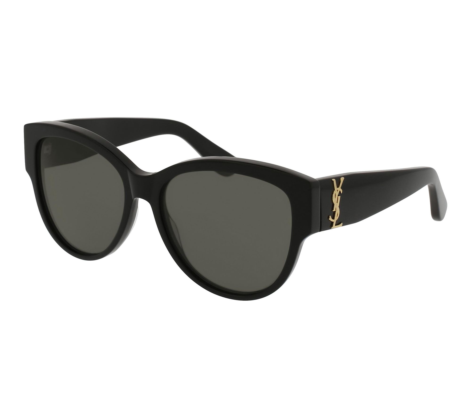Saint Laurent Women's Cat Eye Sunglasses - Black/Grey-55mm