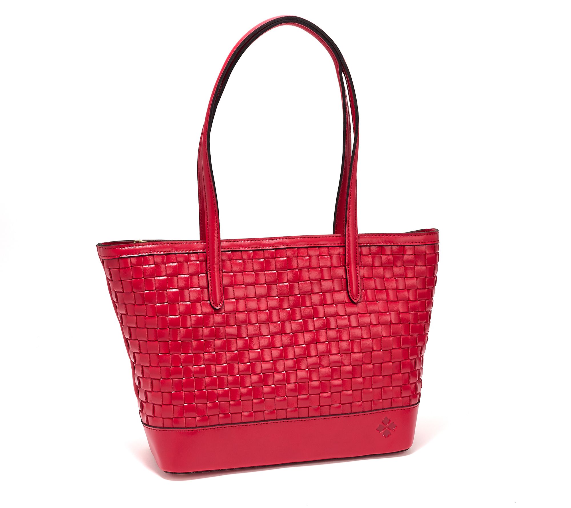 "As Is" Patricia Nash Leather Verzi Woven Tote