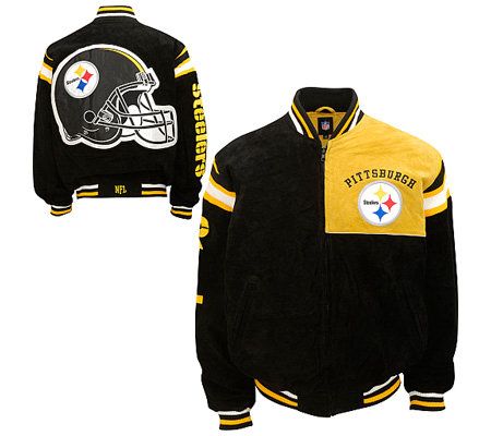 NFL Pittsburgh Steelers Genuine Suede Leather Jacket 