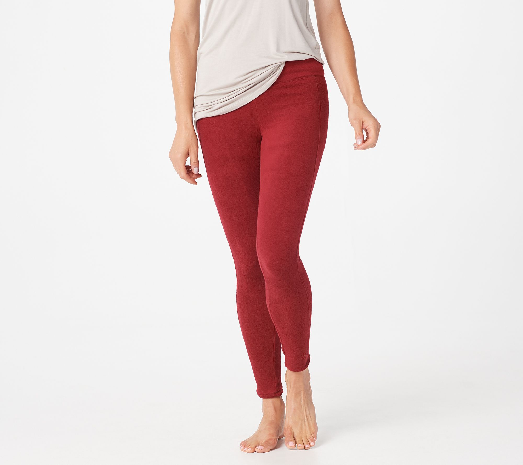 Cuddl Duds Women's Thermals Long Legging, Red  