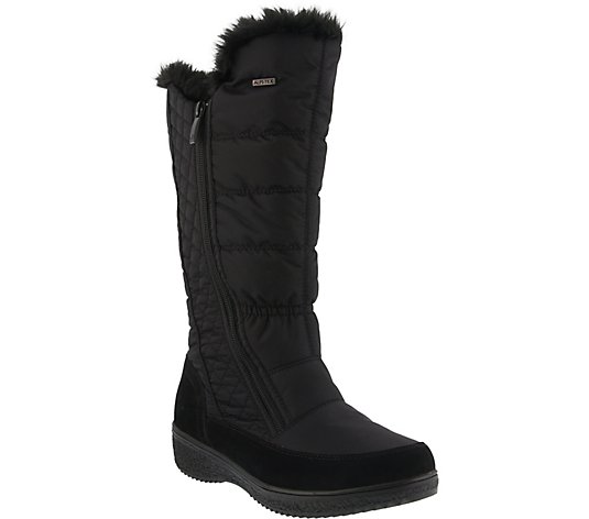 Spring Step Waterproof Quilted Tall Boots - Mireya