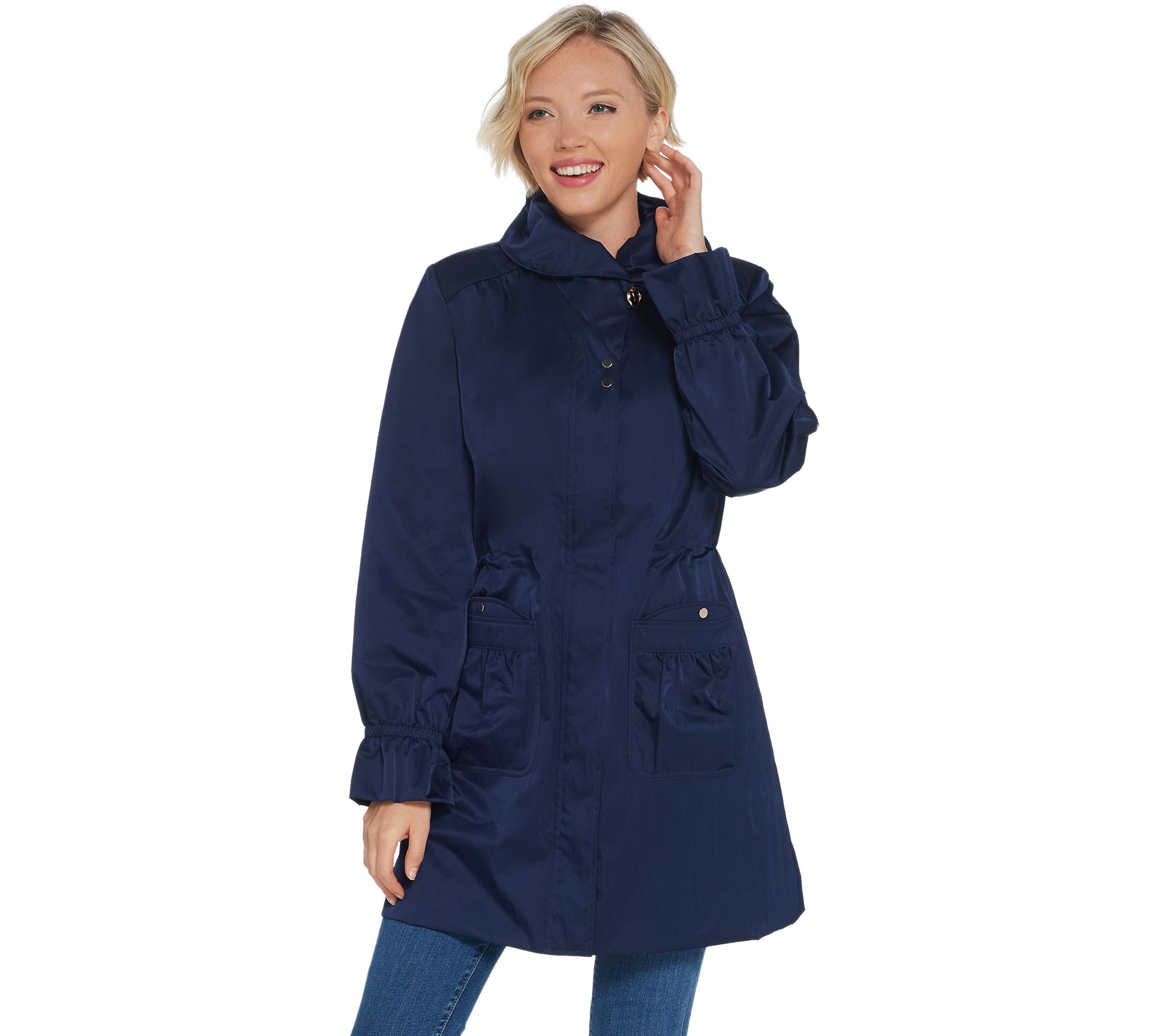 qvc coats dennis basso