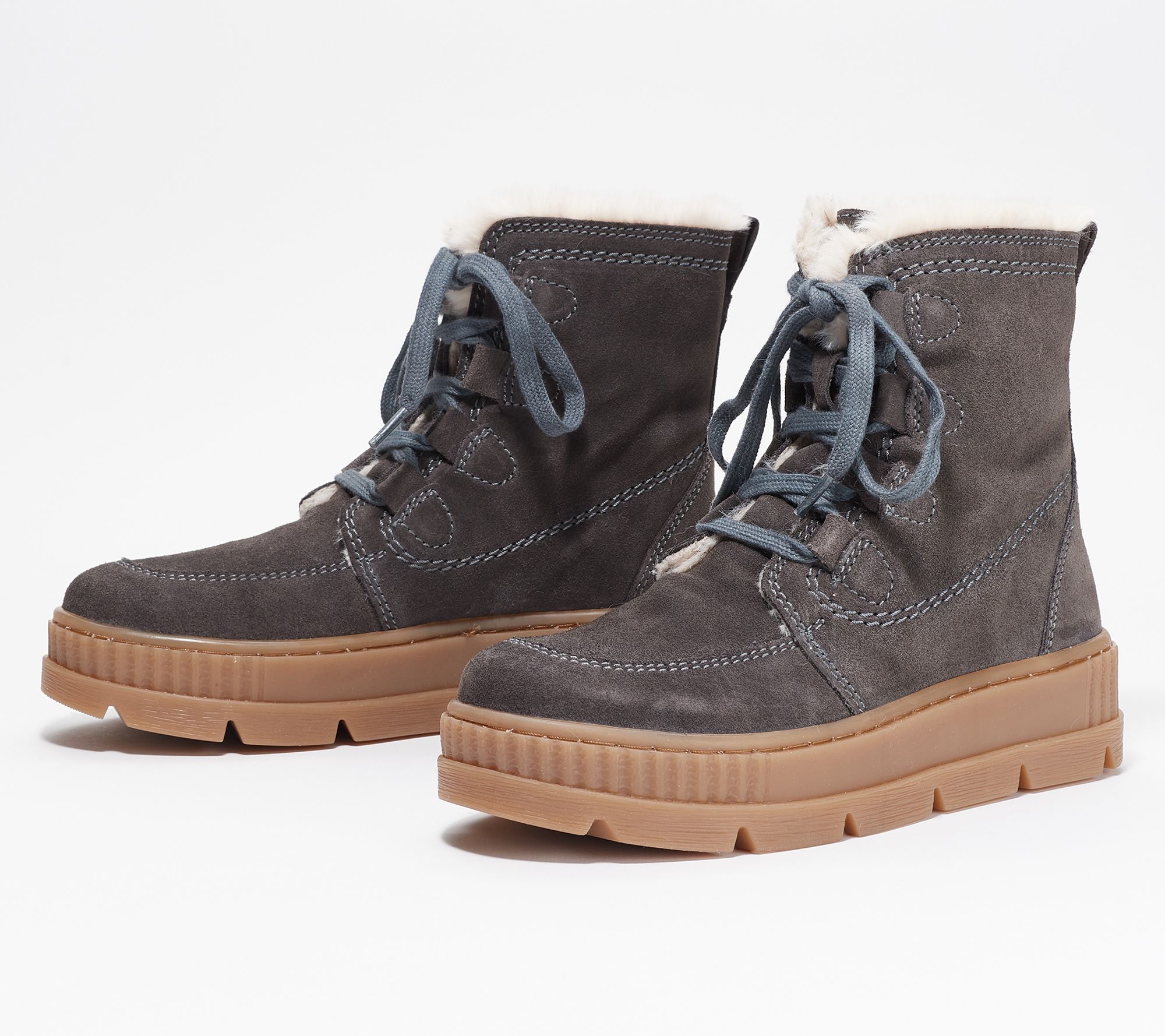 Earth Water-Resistant Winter Lace-Up Ankle Boot - Oaklynn Vail - QVC.com