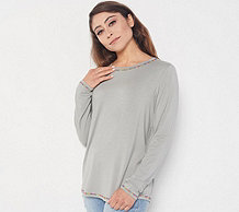  Laurie Felt Cotton Rayon Made From Bamboo Long-Sleeve Tee - A399798