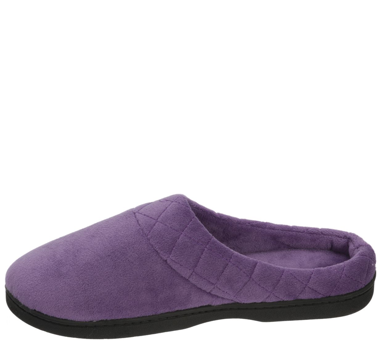 Dearfoams Quilted Cuff Velour Clog Slippers -Darcy - QVC.com