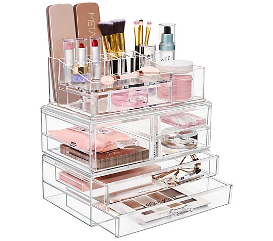Sorbus Makeup and Jewelry 6-Drawer Storage Display Case Sets