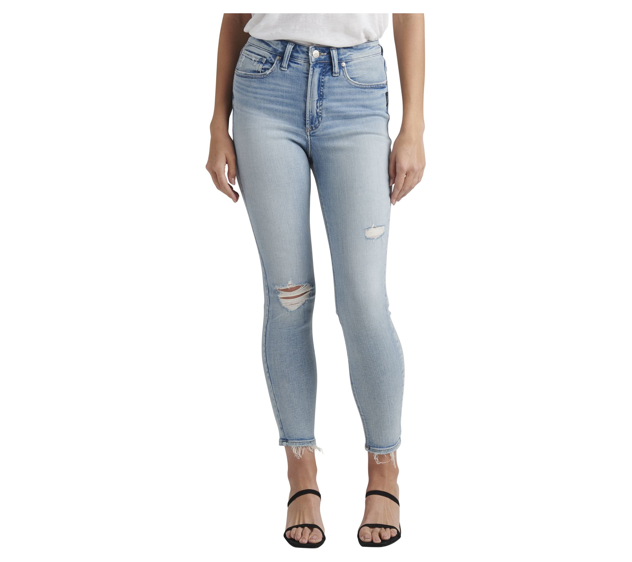 Silver Jeans Co. High Note High Rise Skinny Jeans-SCV173 - QVC.com