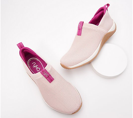 "As Is" Ryka Trail Knit Slip-Ons - Echo Ease Cool Tones