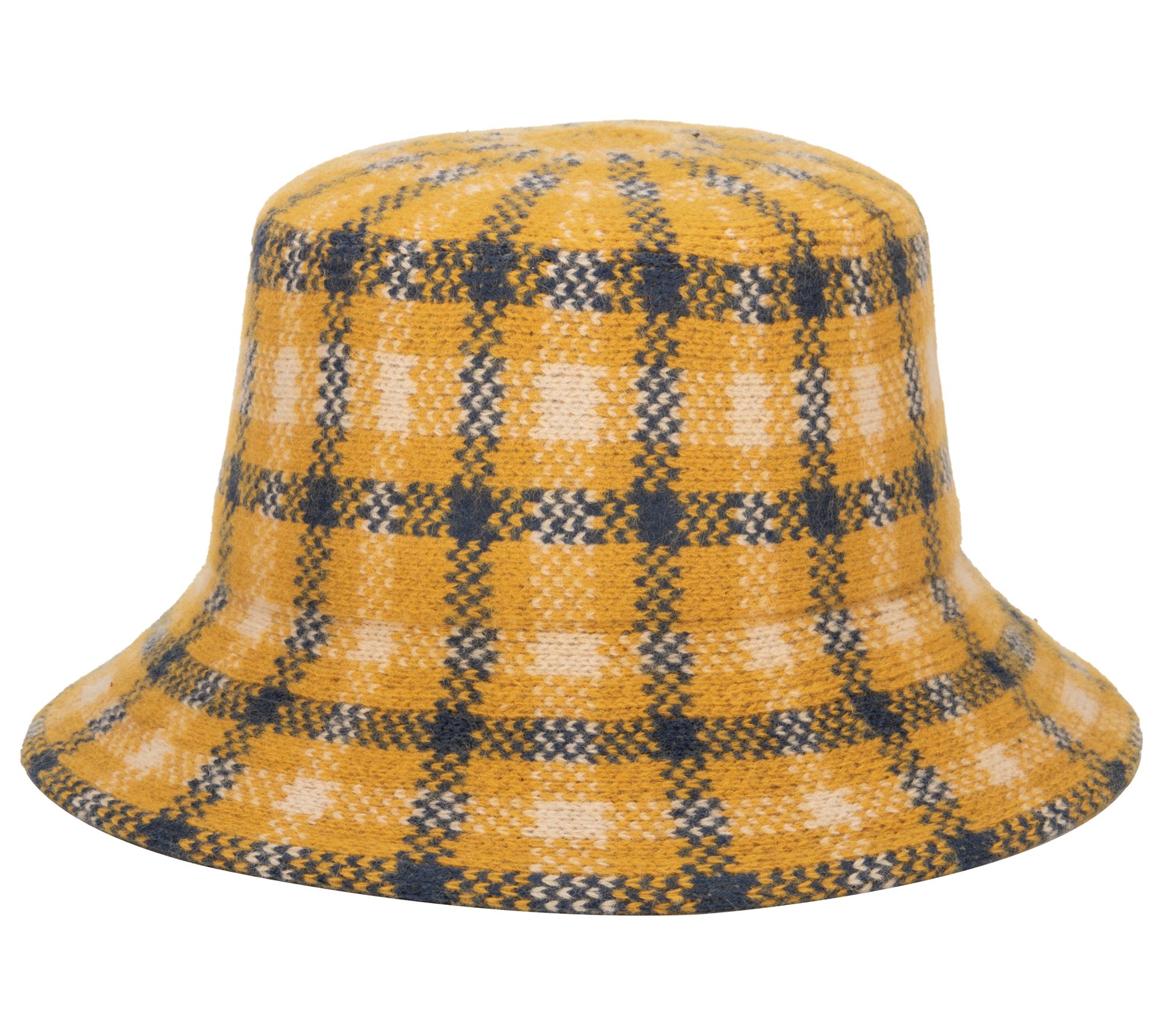 San Diego Hat Co. Wool Blend Checkered Bucket Hat