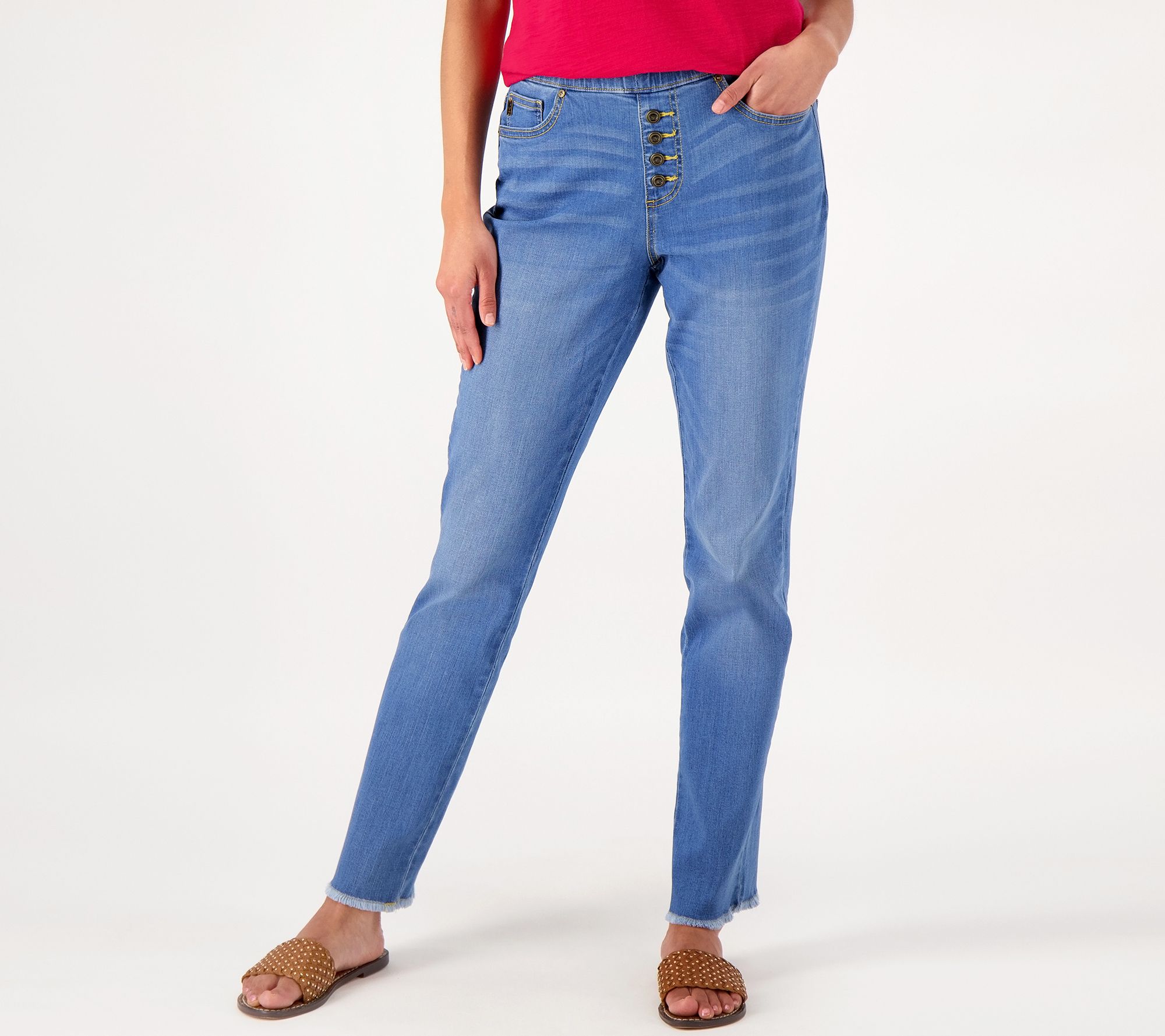 "As Is" Belle by Kim Gravel Regular TripleLuxe Denim Jeans
