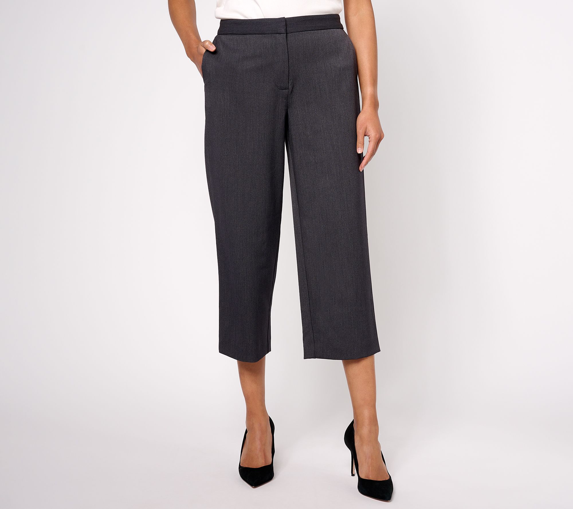 "As Is" Tailored by Susan Graver Pet Bi-Stretch Culottes