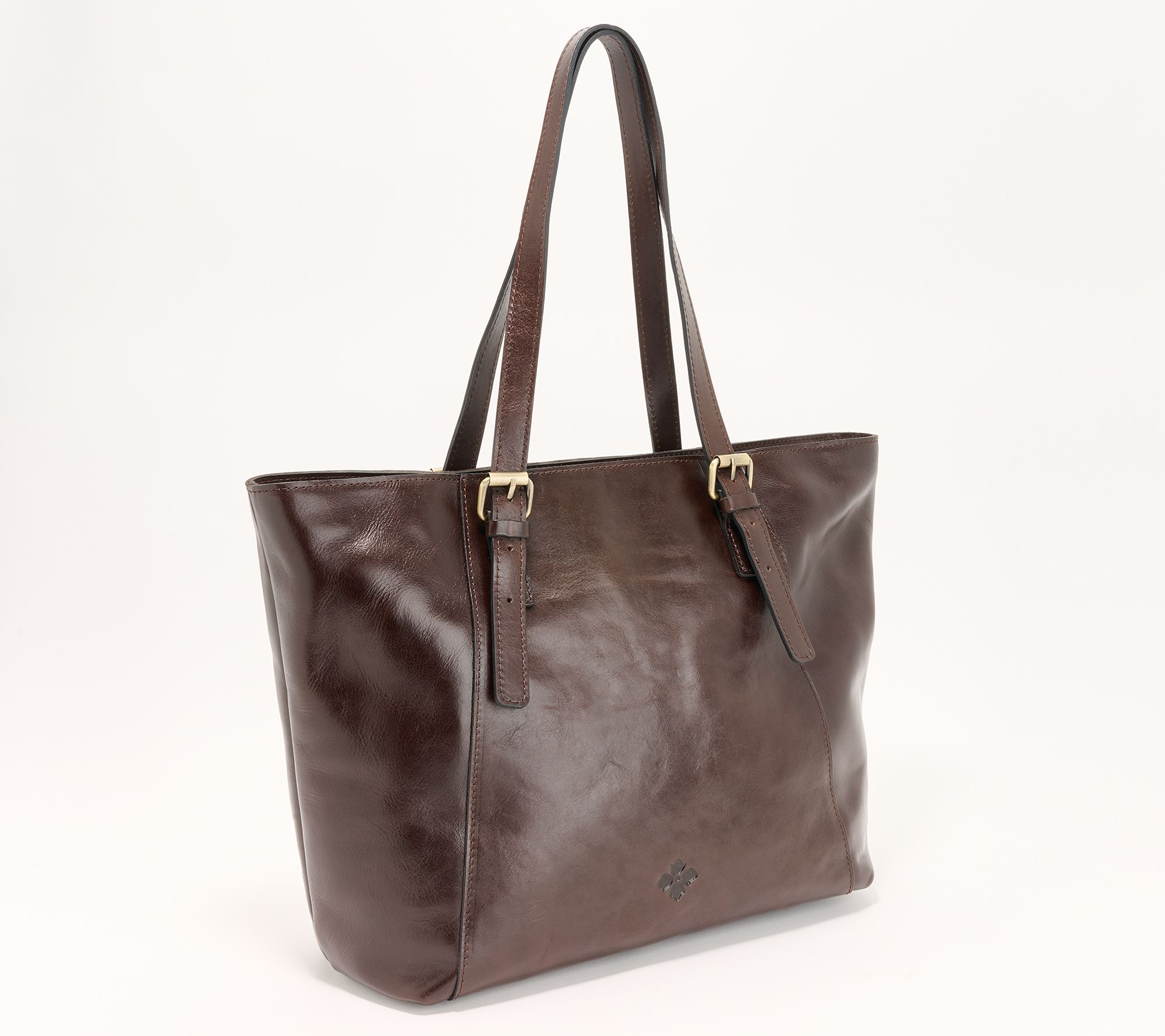 Madison Colorblock Saffiano Leather East West Laptop Tote